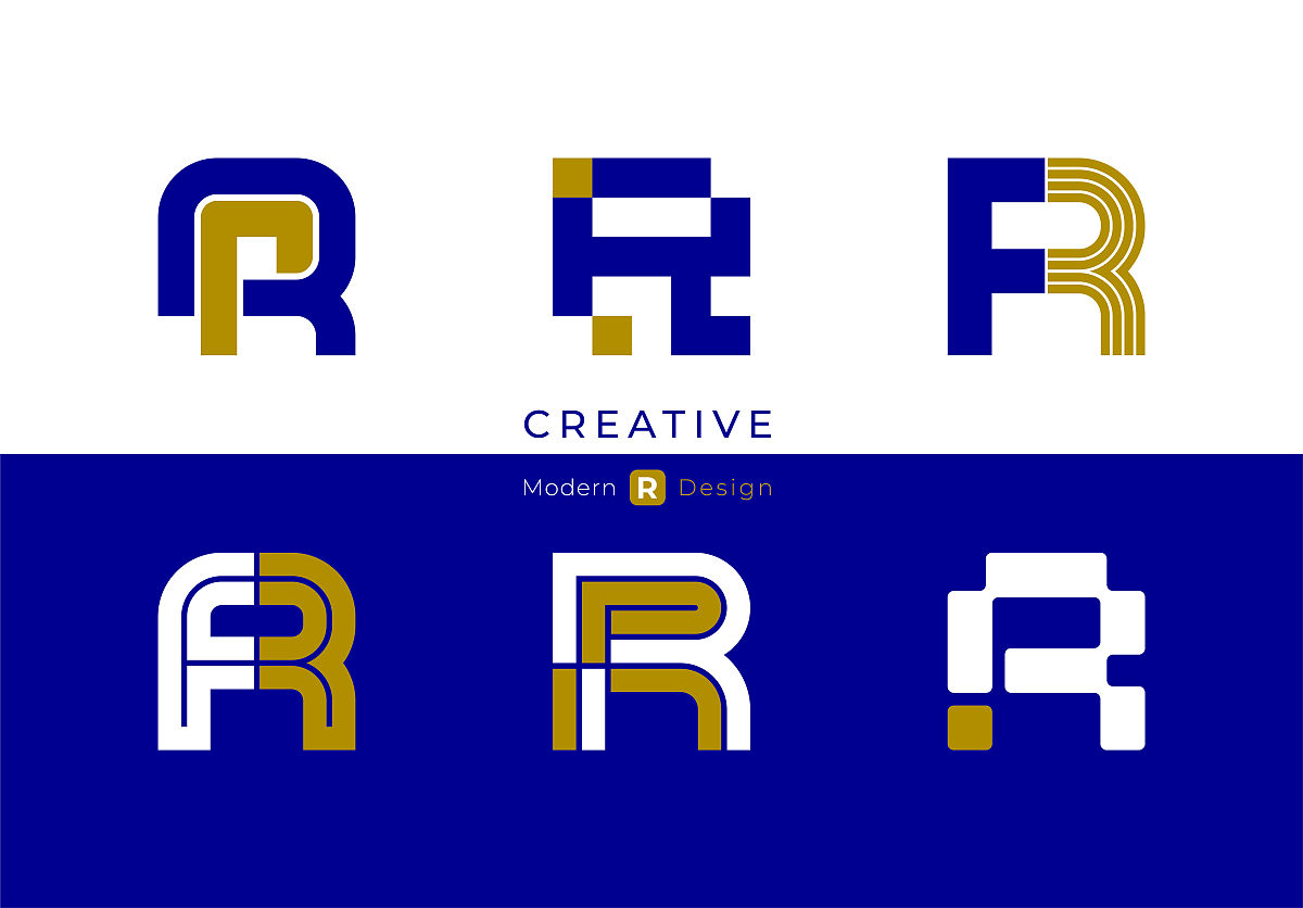 r标志字母设计