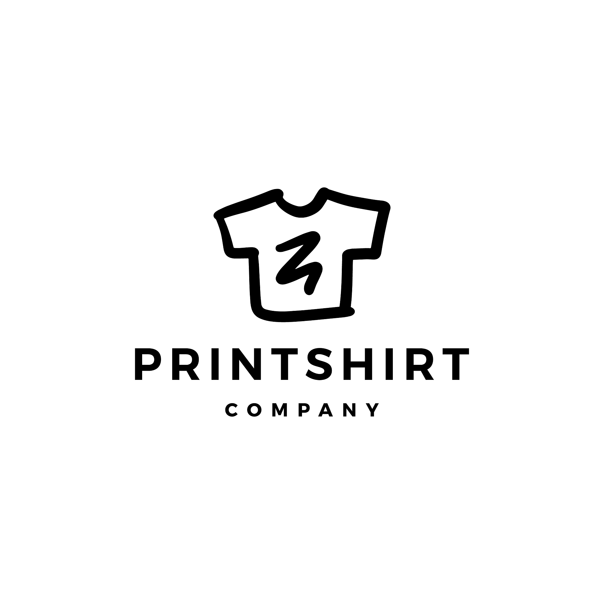print shirt tee doodle logo icon
