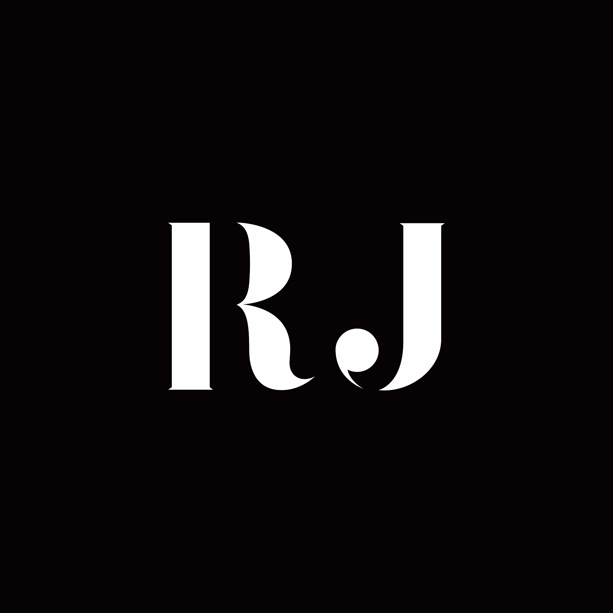 rj logo letter initial logo designs template