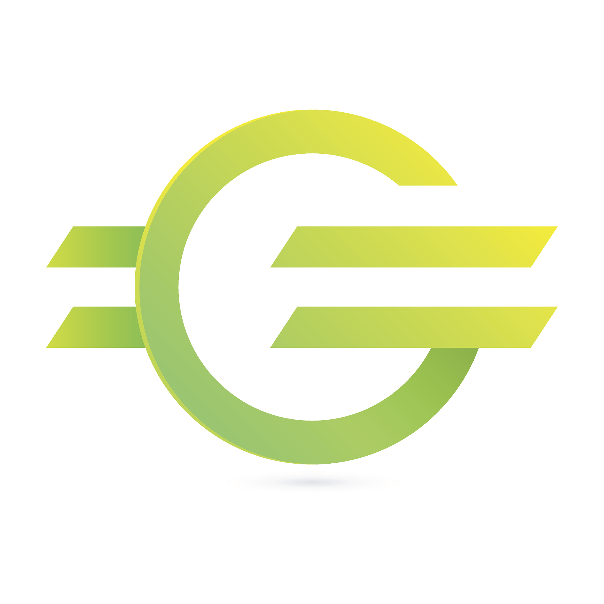 g letter eco icon