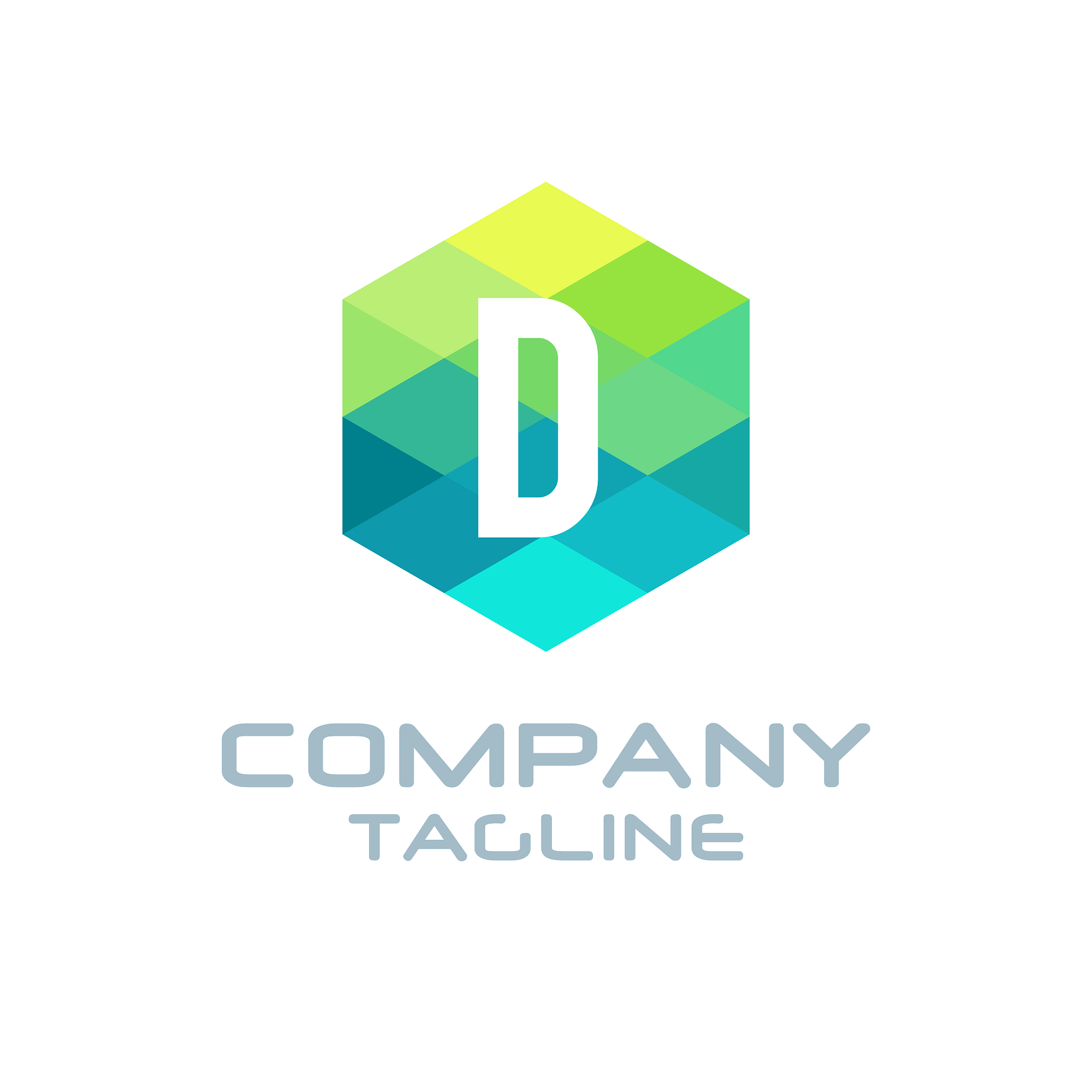 alphabetical logo design with creative typography