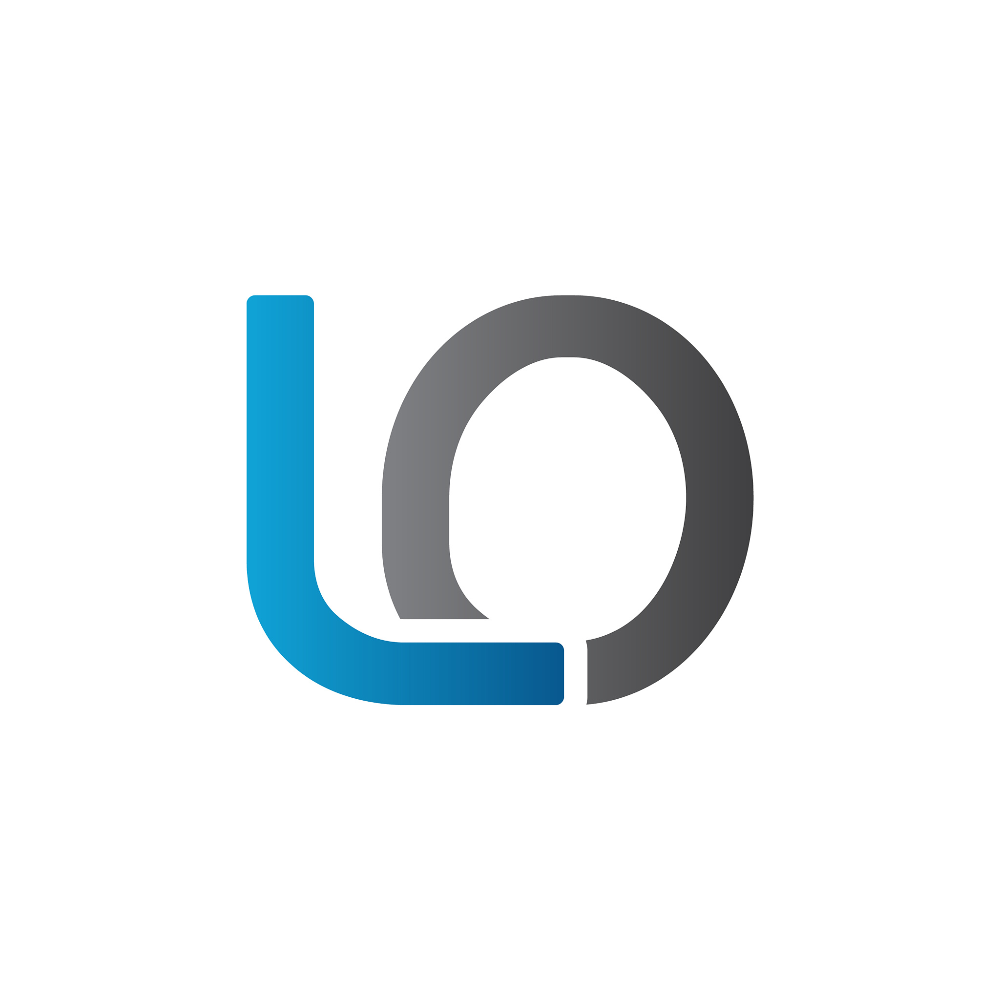 initial lo letter business logo design template