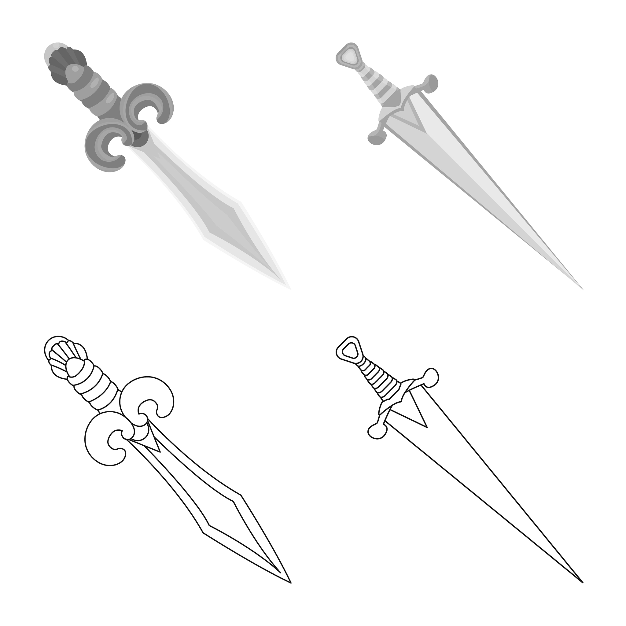 isolated object game and armor logo collection