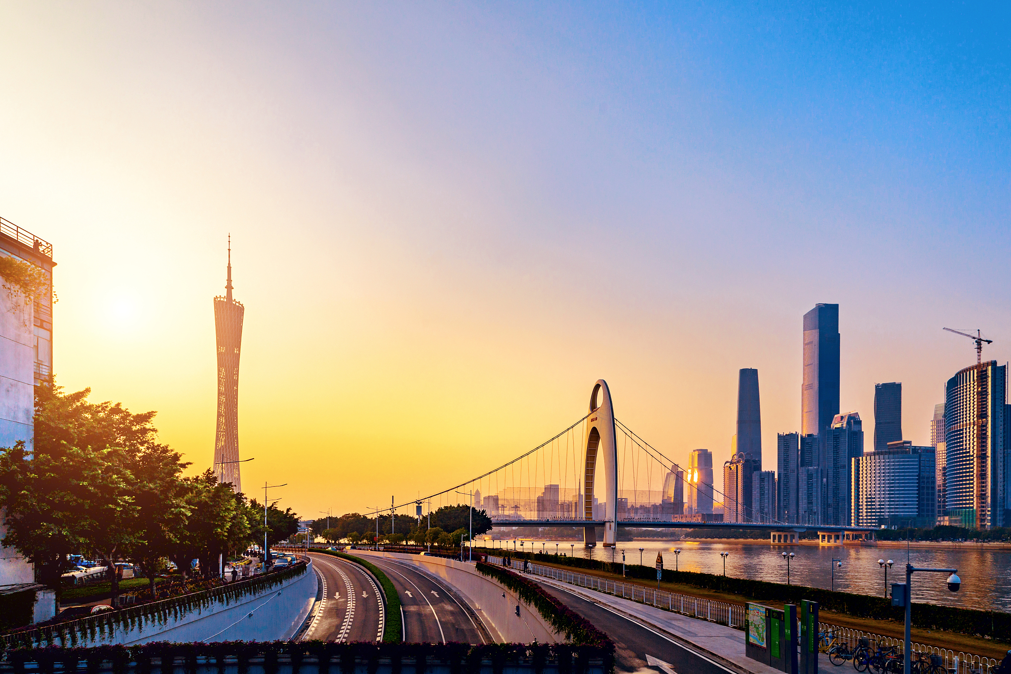 广东省广州城市建筑风光