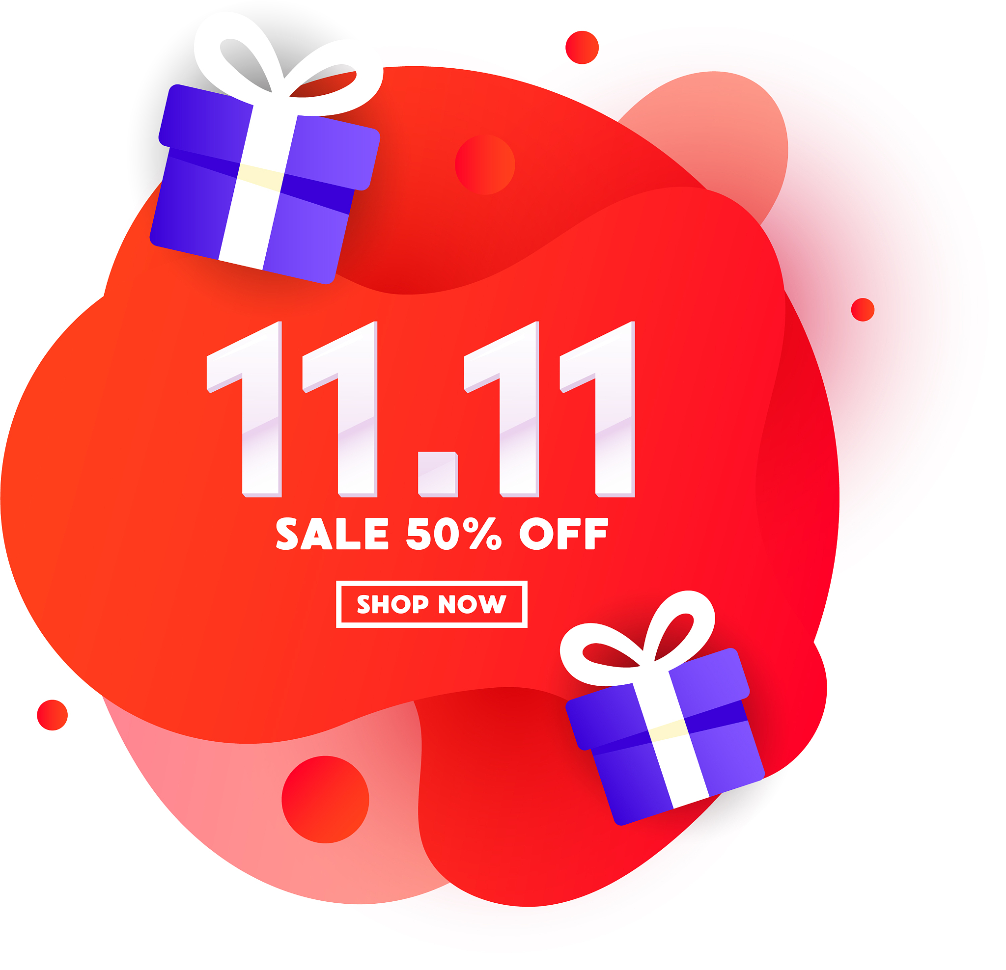 1111 special offer liquid color web banner design