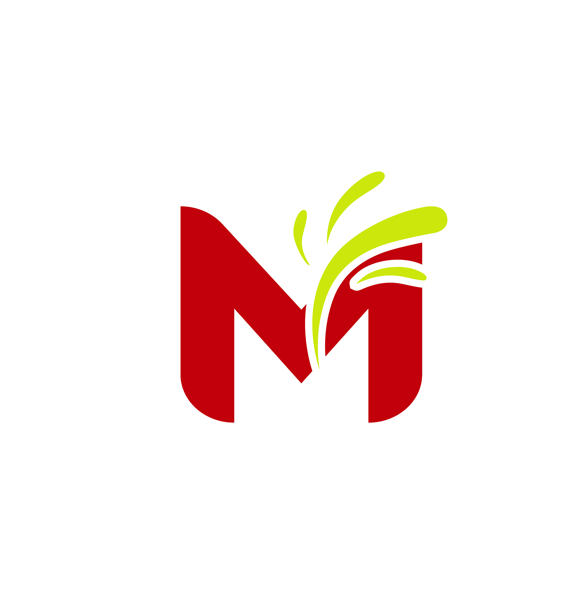 letter m logo icons set graphic design