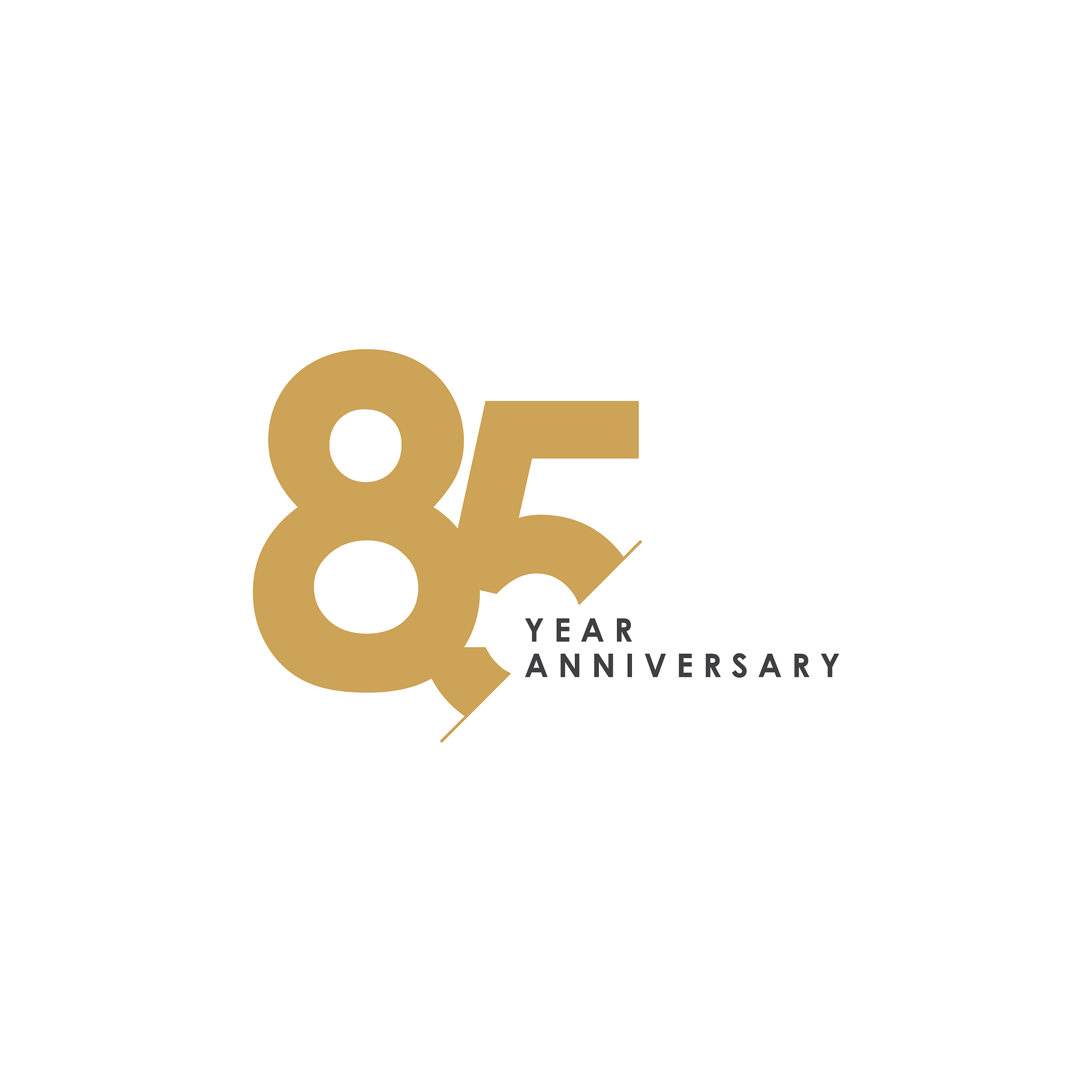 85 year anniversary template design