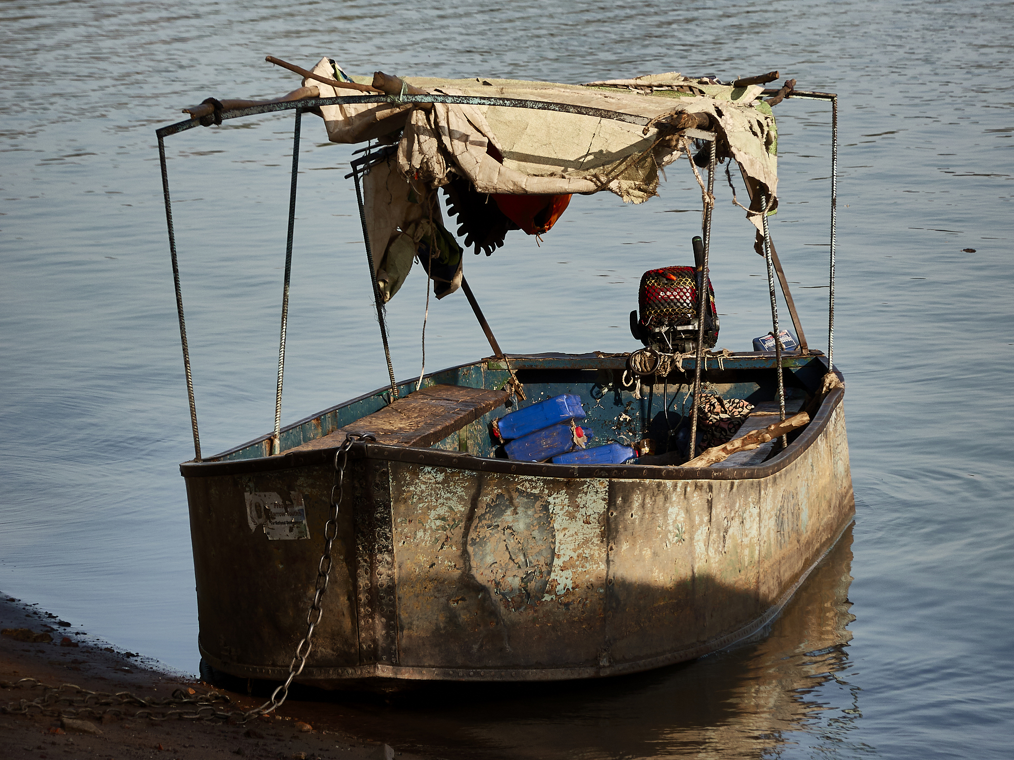 old worn out boat