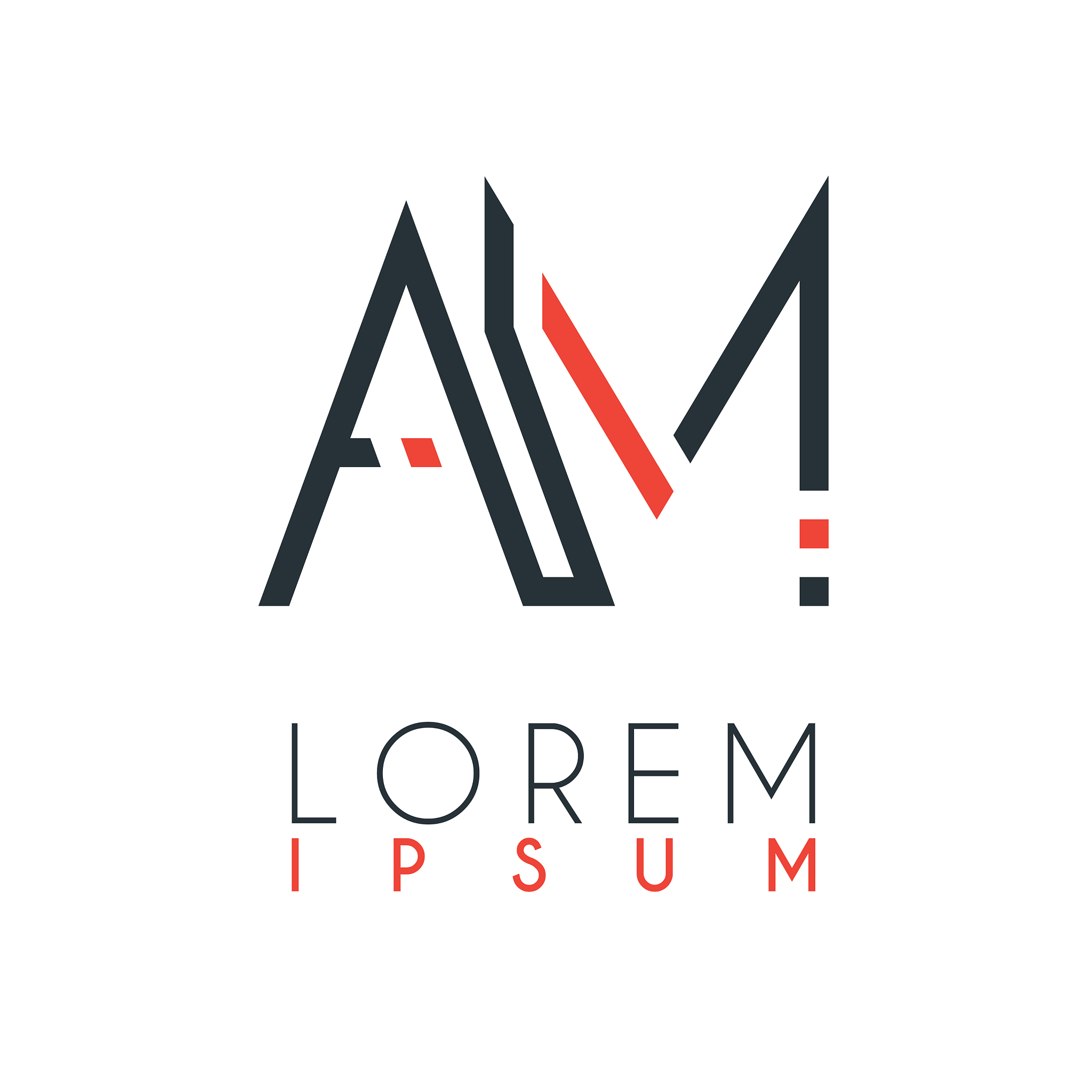 the logo between letter a and letter m or am