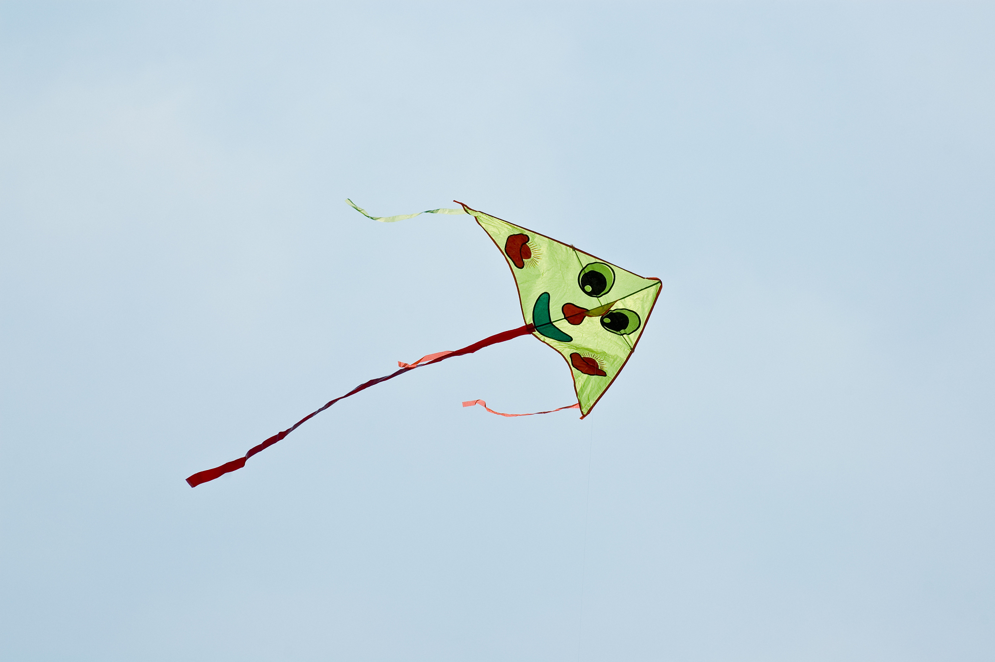 flying smiling kite