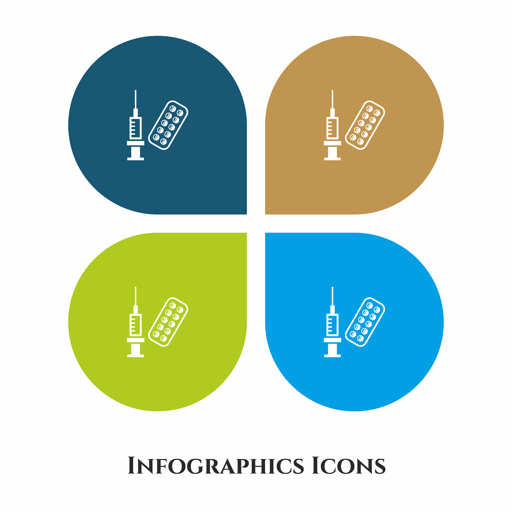 syringe and medicine vector illustration icon for all purpose. i