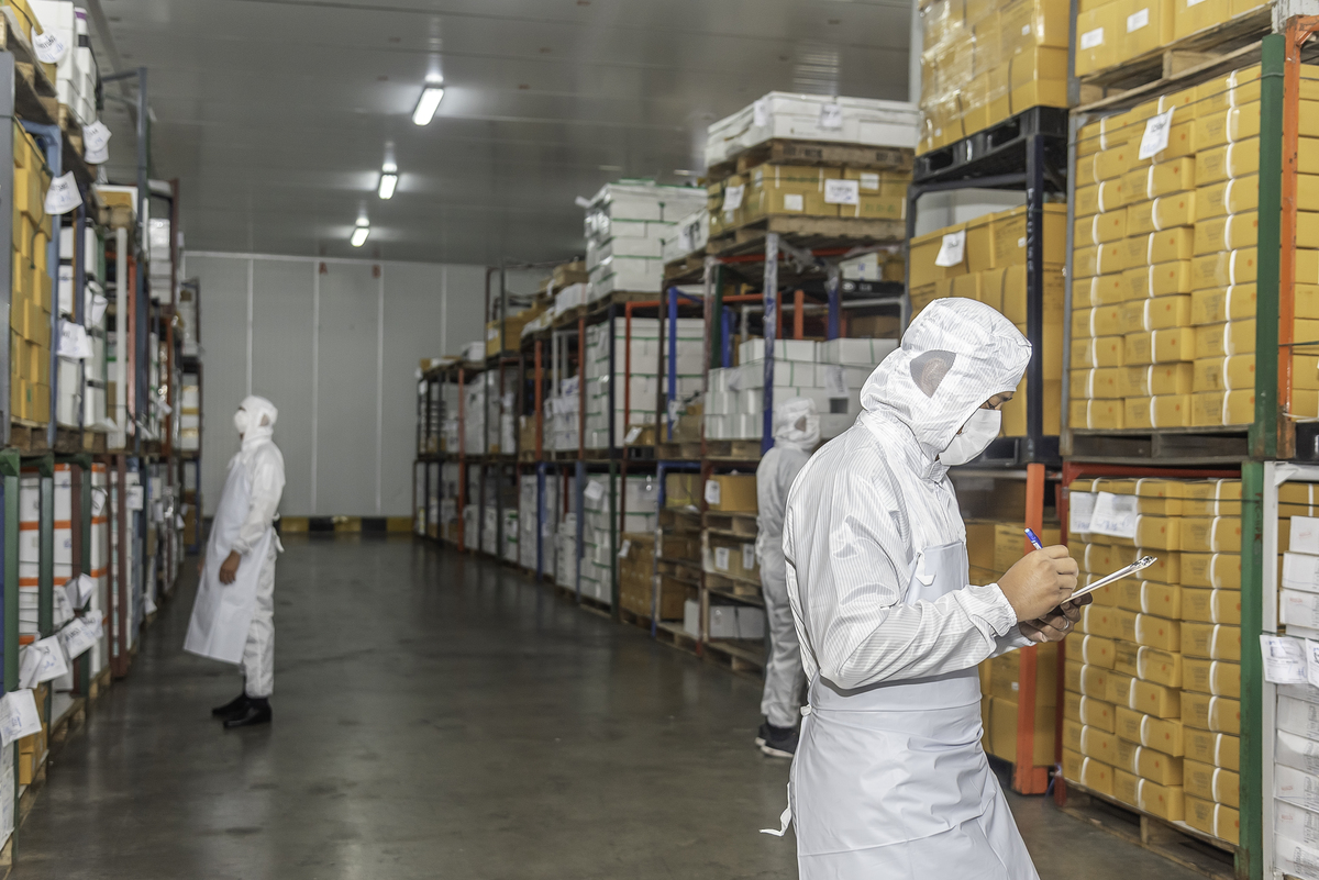 请翻译样品暂时存放于收货人的工厂的实验室内