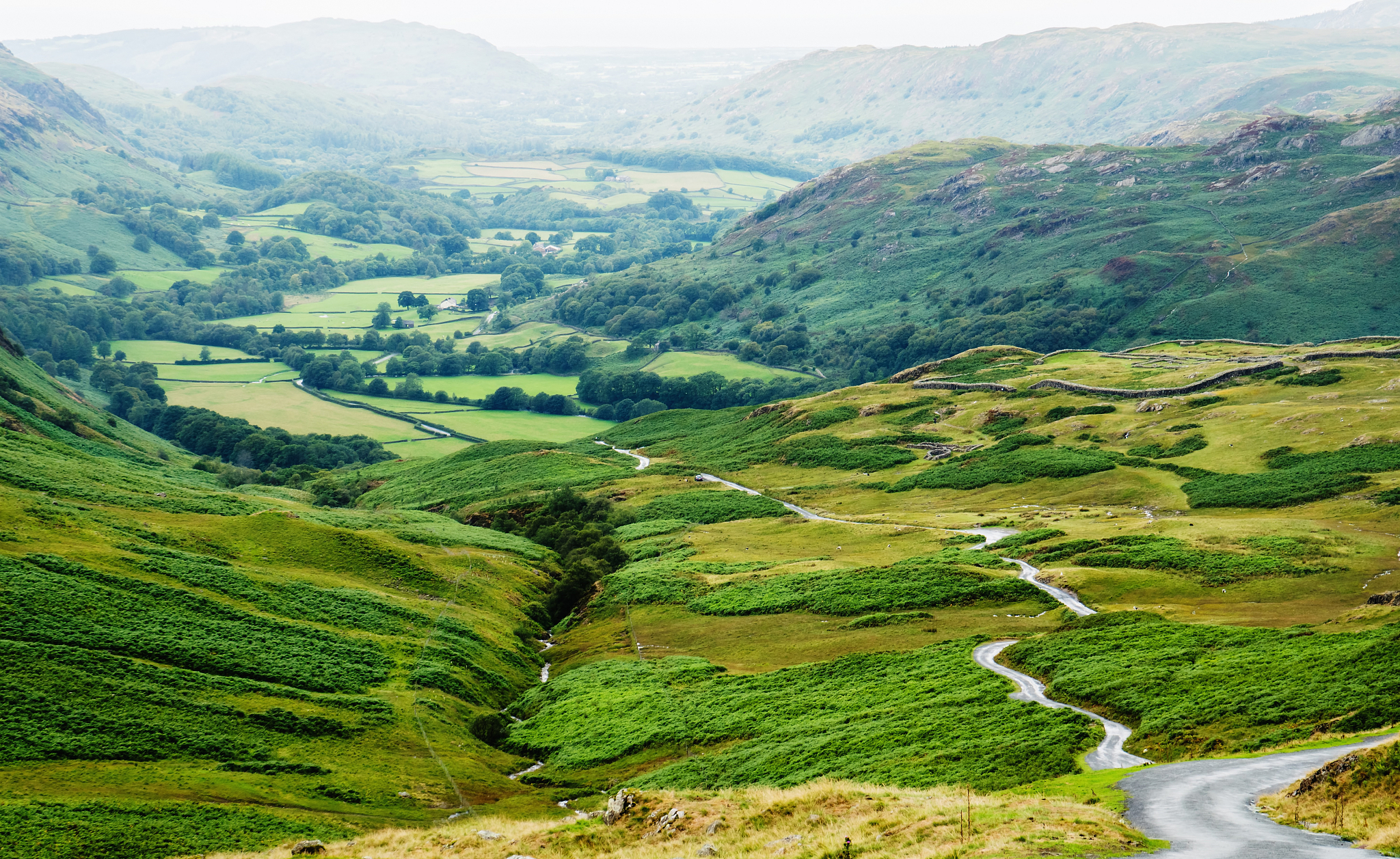 view from hardknott pass