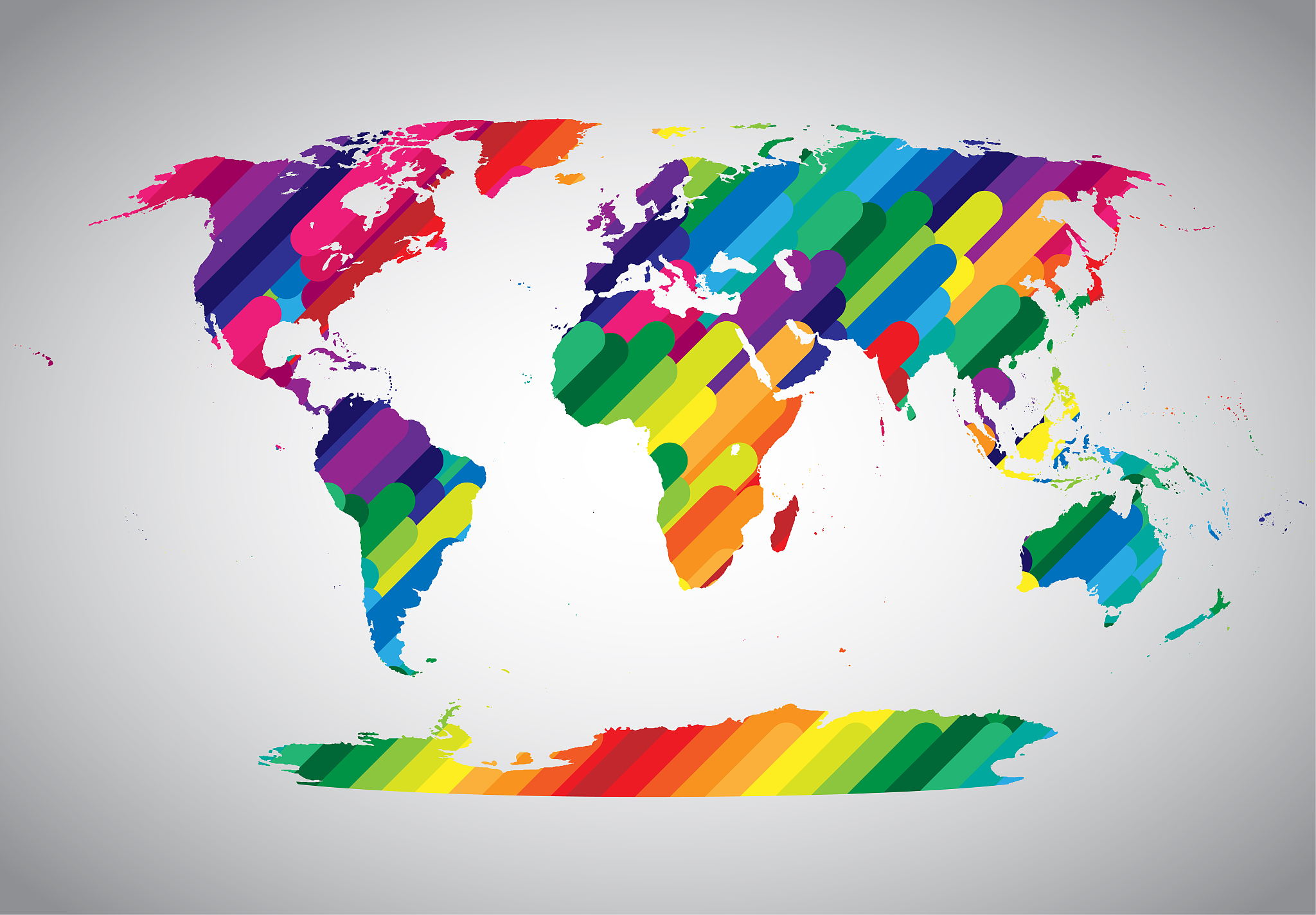 colorful abstract world symbol