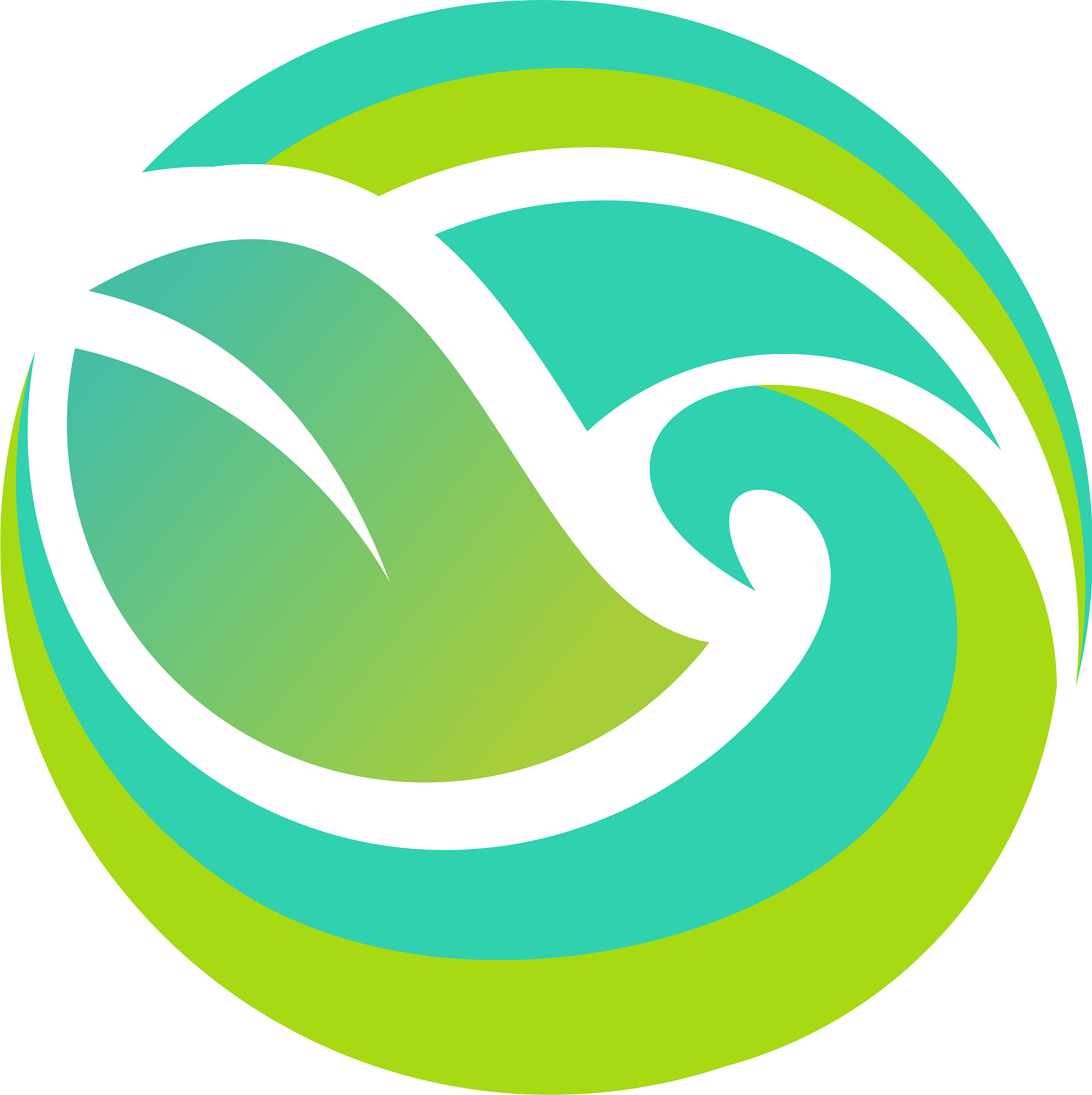 leaf with colorful logo template