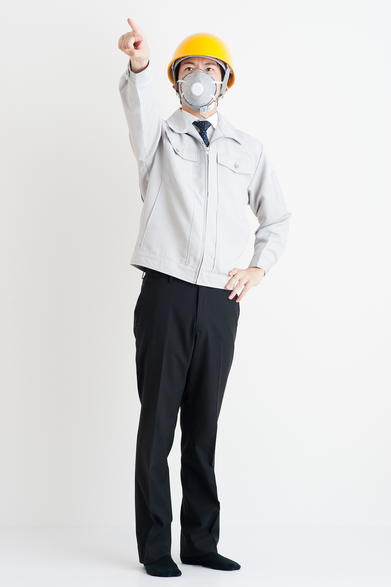 men dressed in work clothes
