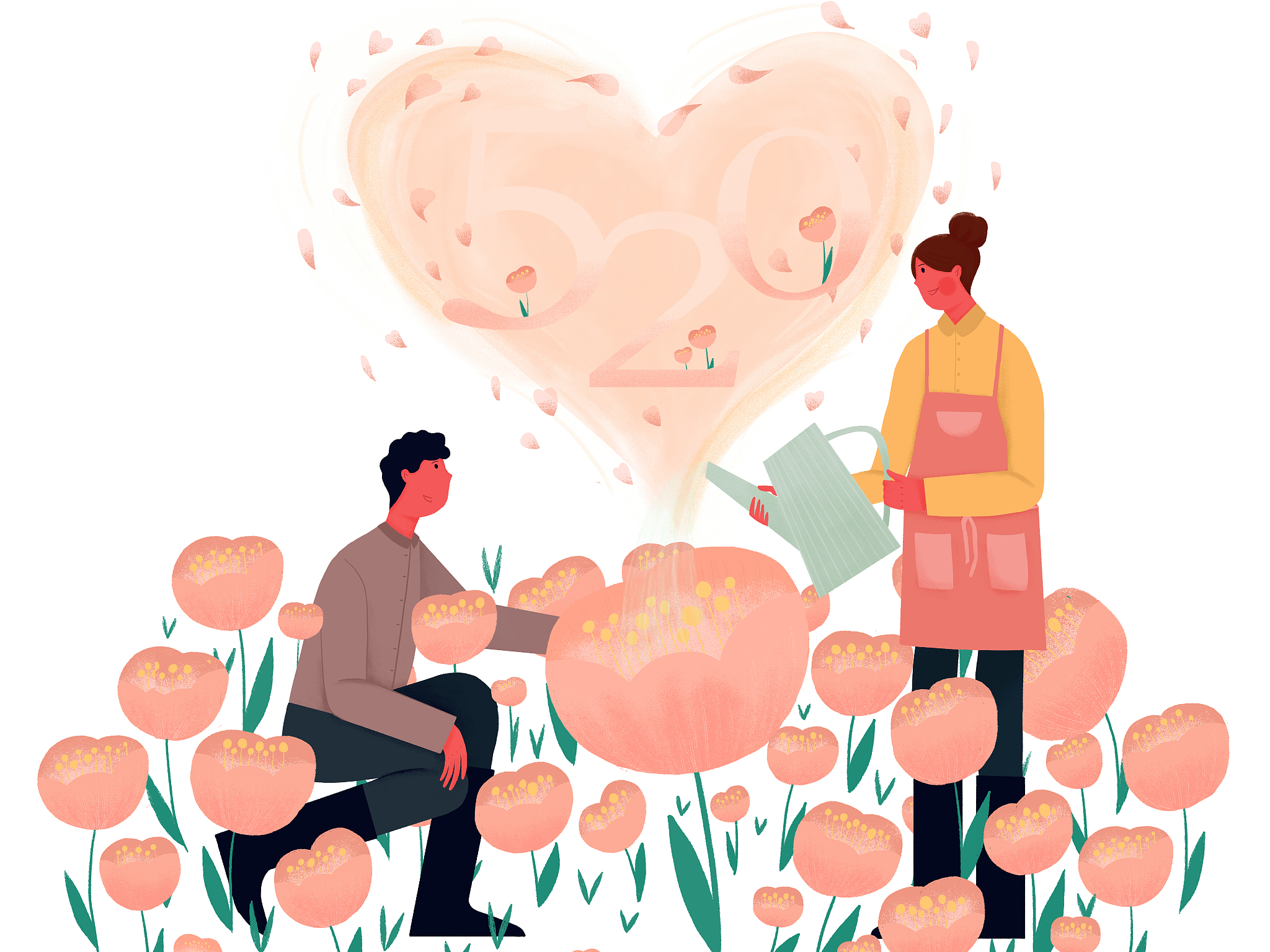 帮我写一个关于情头的文生图关键词