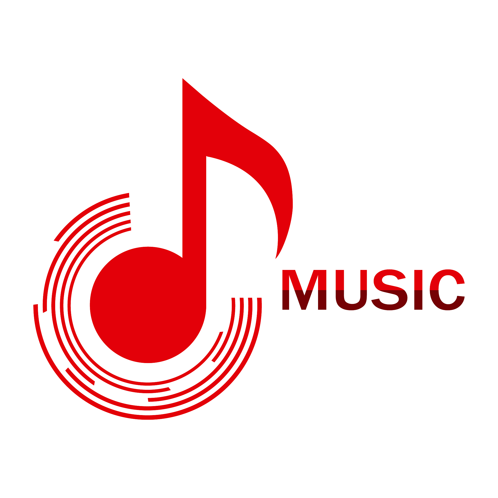 music note icon. vector illustration.