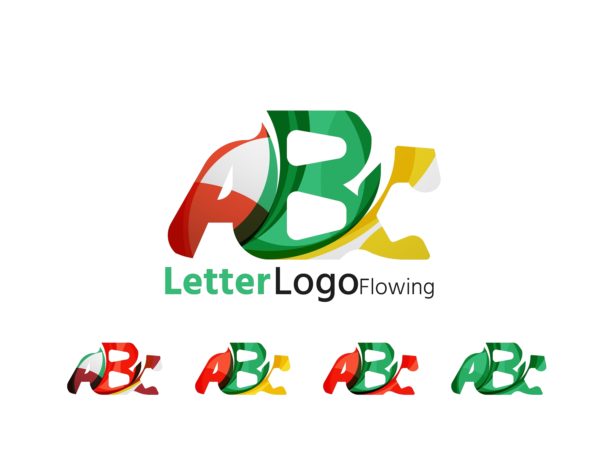 abc company logo set