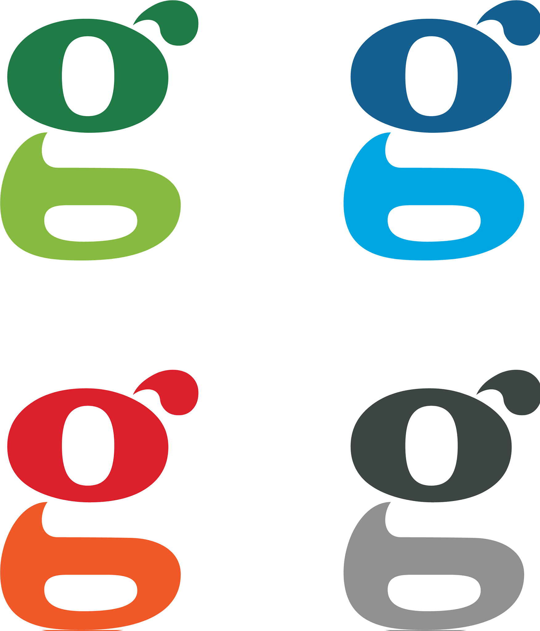 set g letter logo template design eps 10
