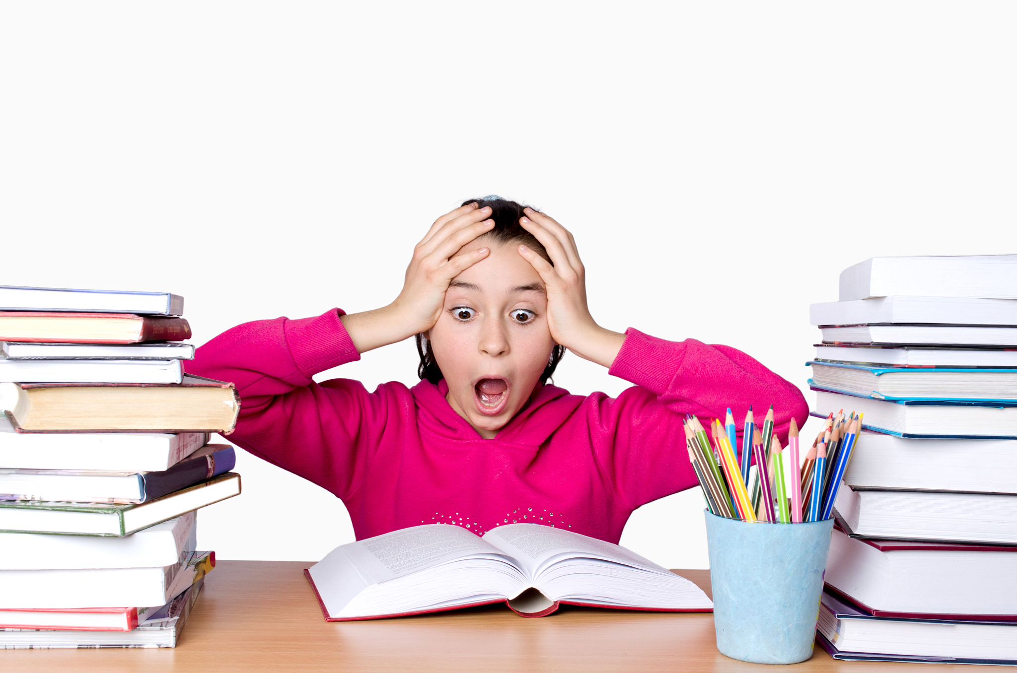 girl studying