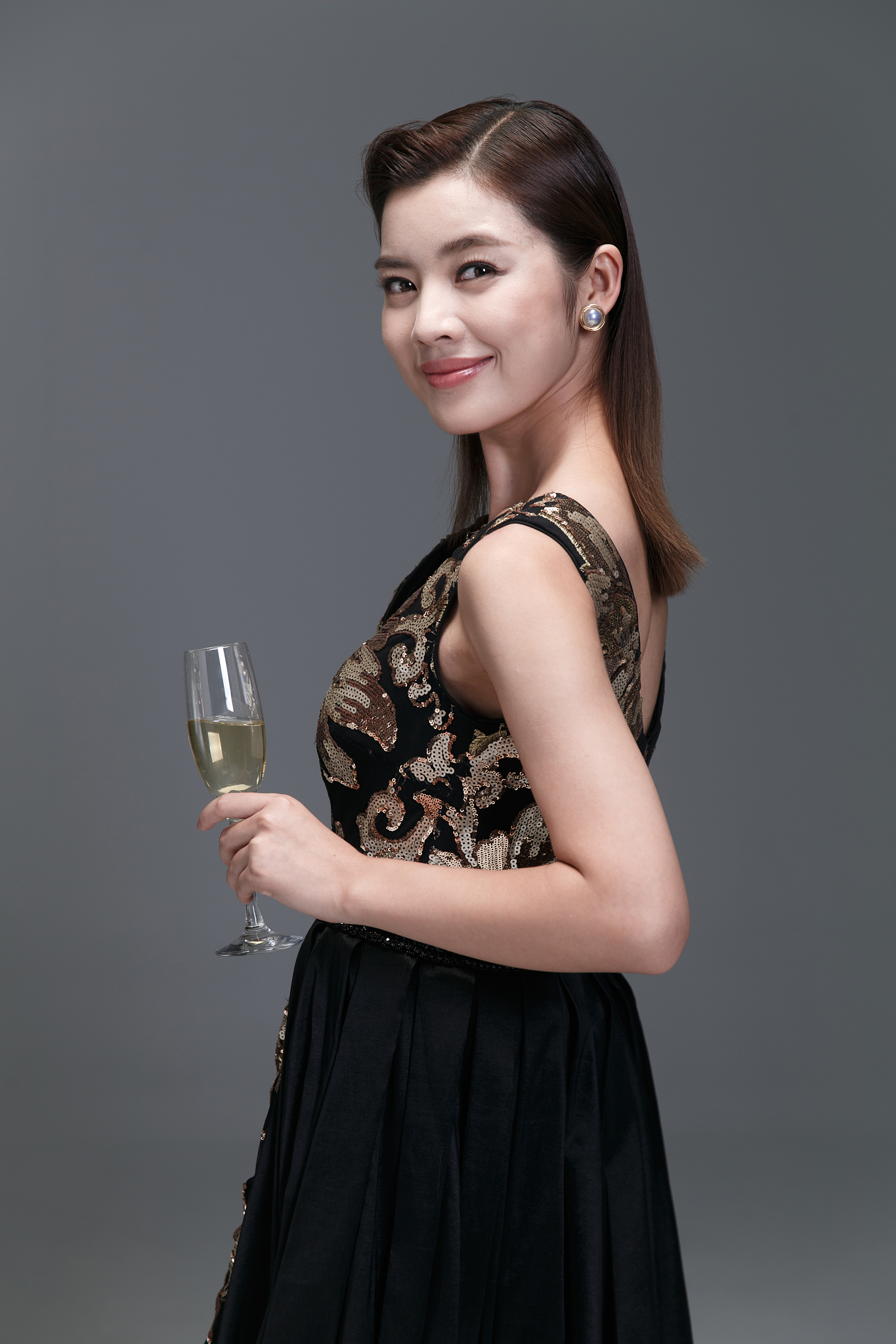 优雅女士肖像