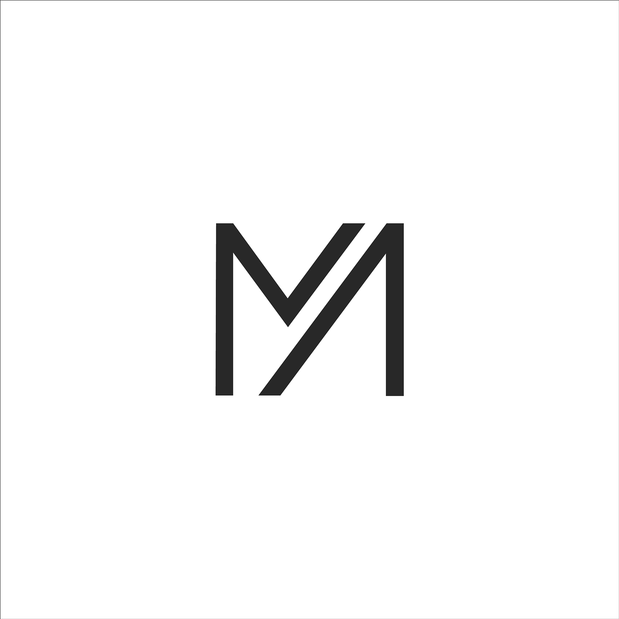 initial letter mn or nm logo design template