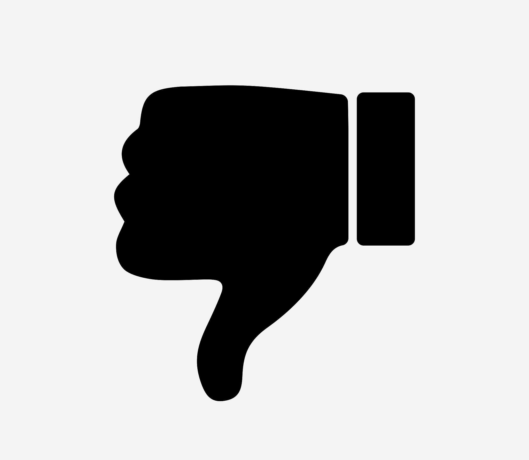 dislike icon, vector design