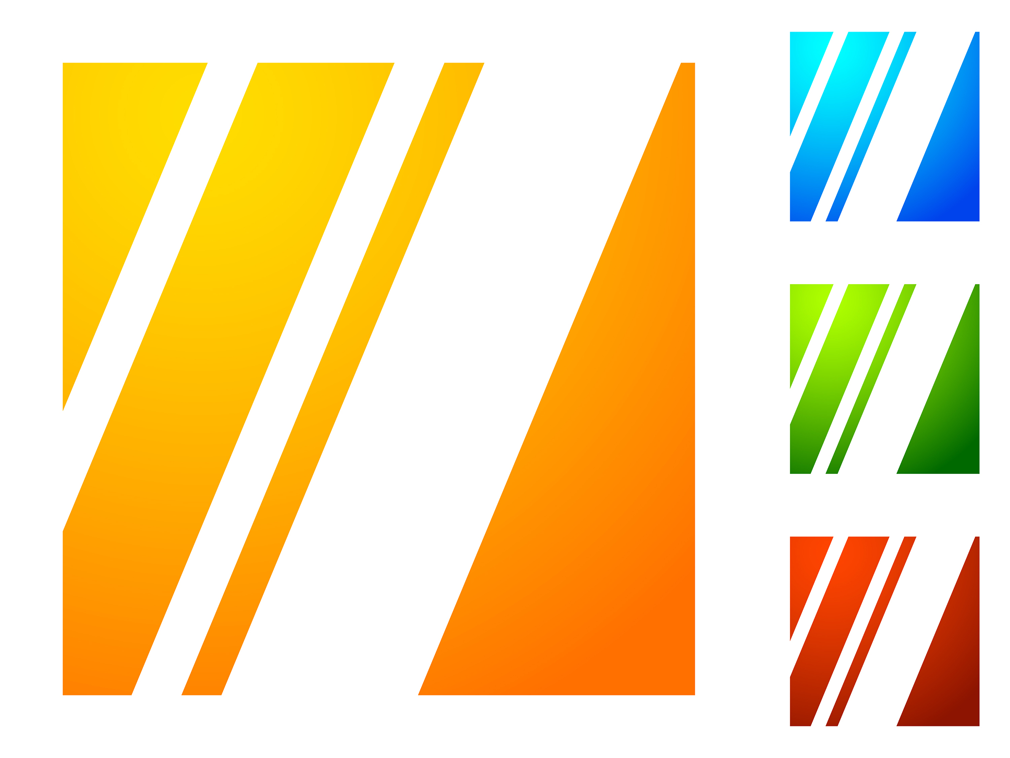 icon with slanting lines cut from square 4 bright