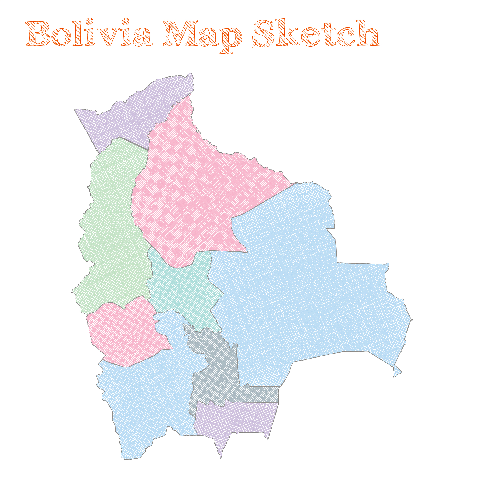 bolivia map.