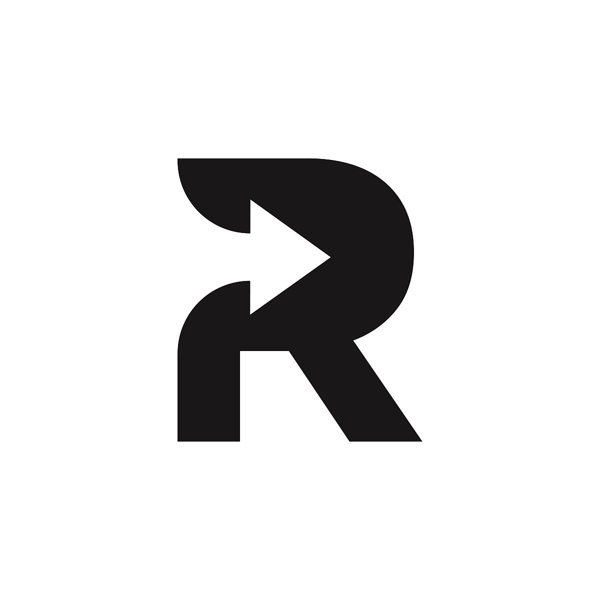 营销和金融业务标志.金融标志与r字母的概念.r财务标志,带有营销增长