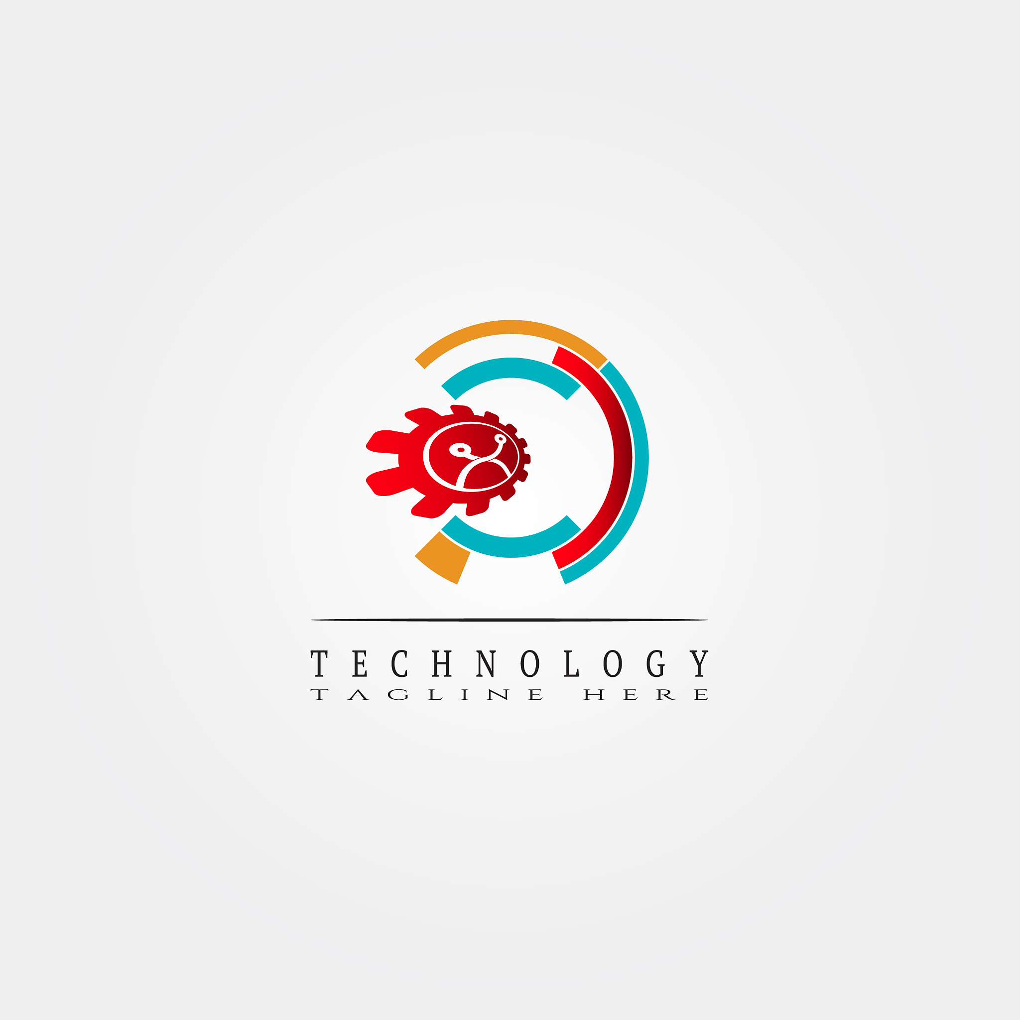 technology icon template creative logo design