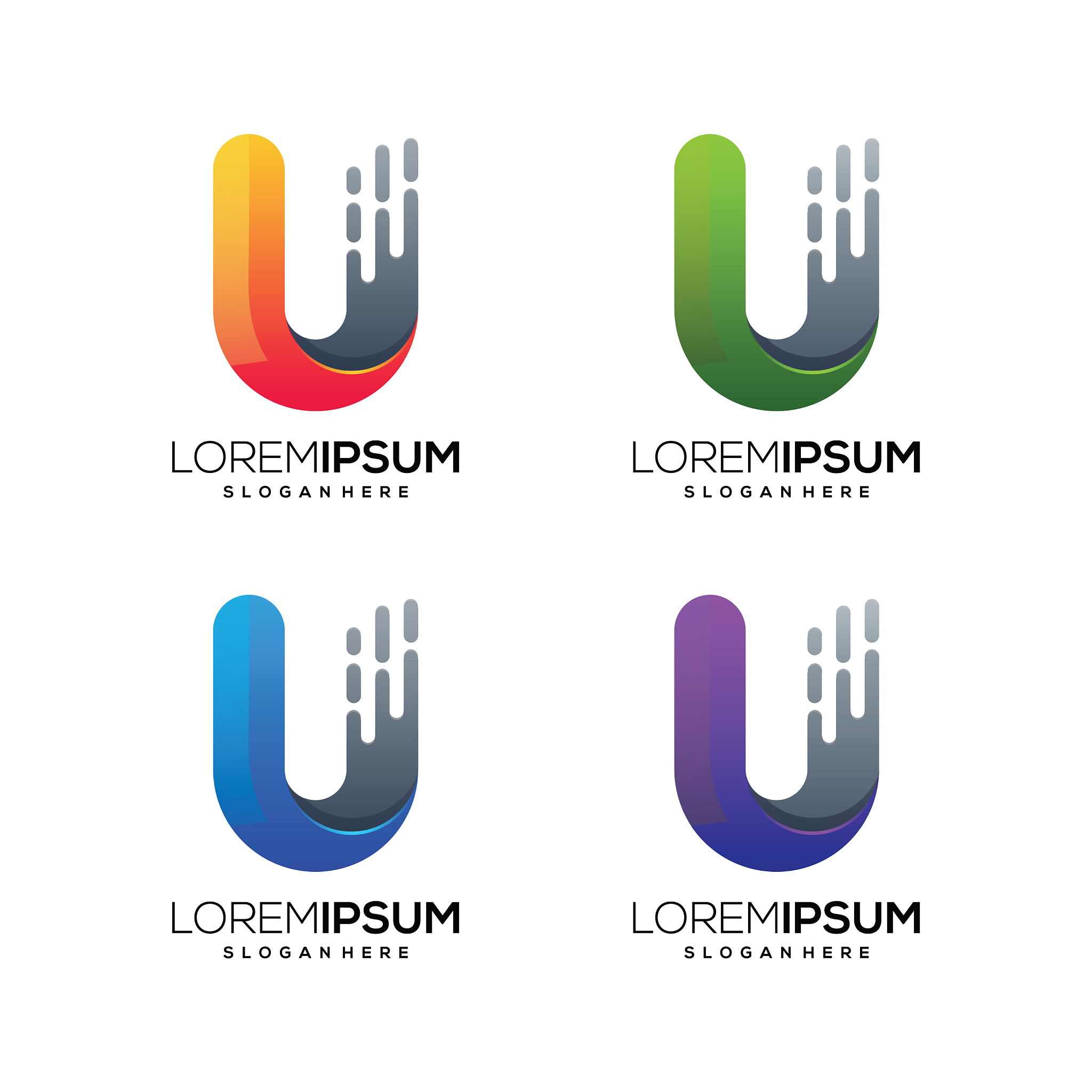 letter u logo icon