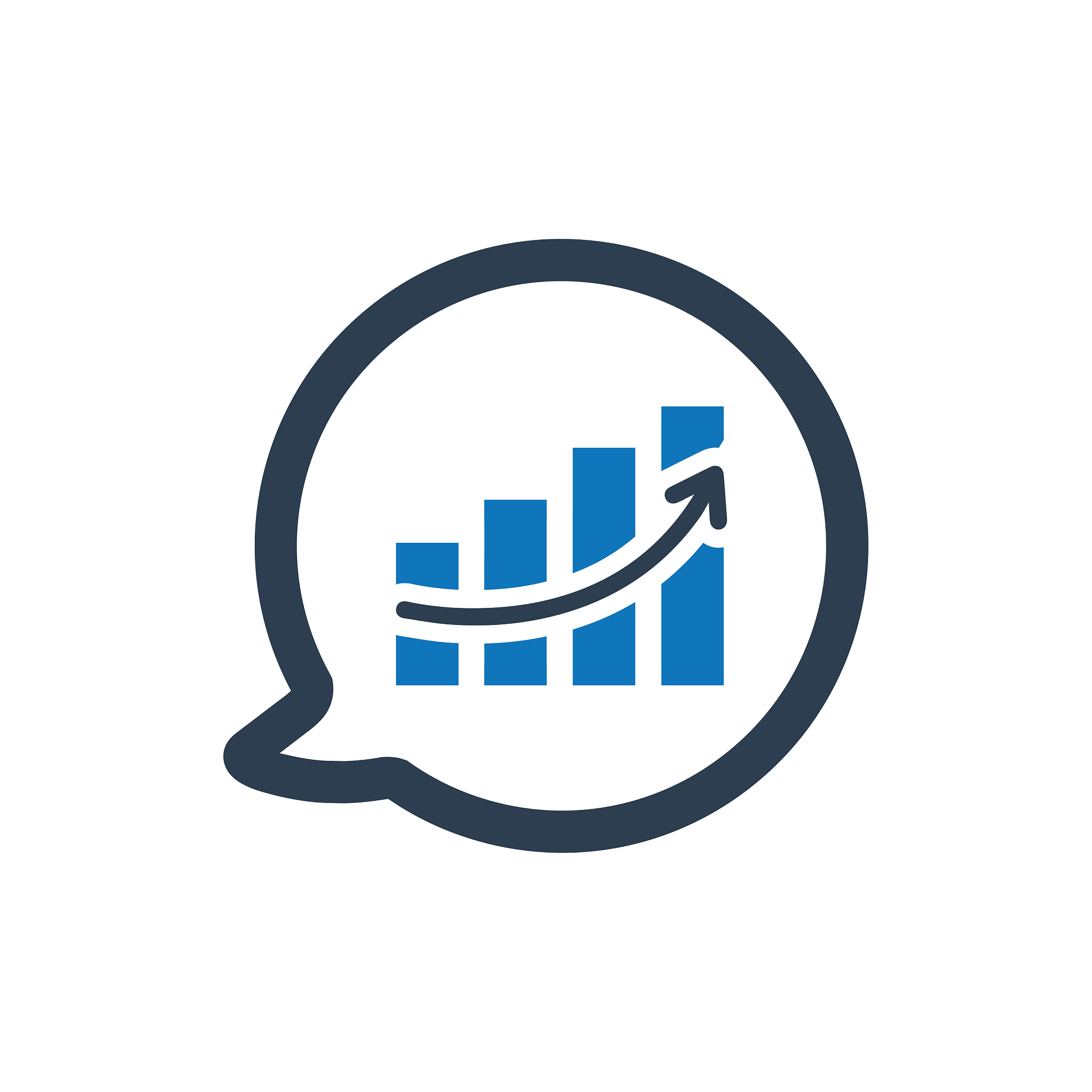 discuss business report icon
