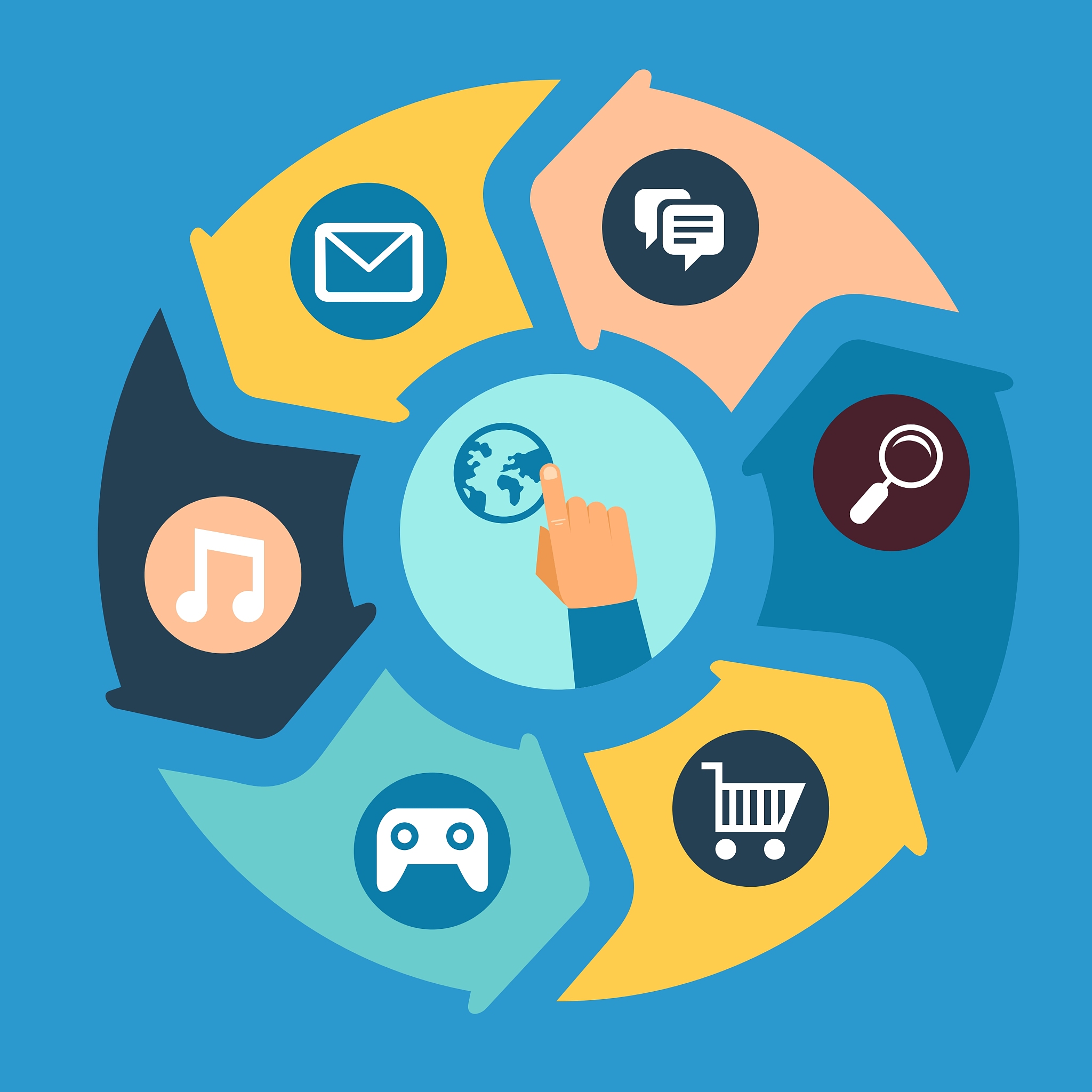 mobile app technology concept