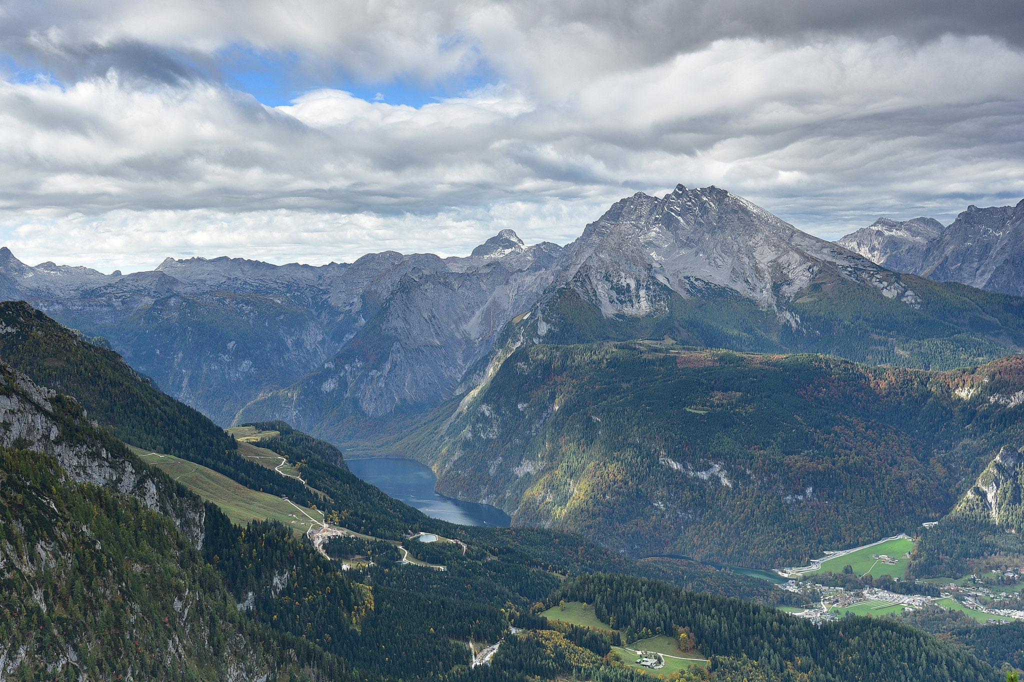 konigssee and its surrounding from eagle nest