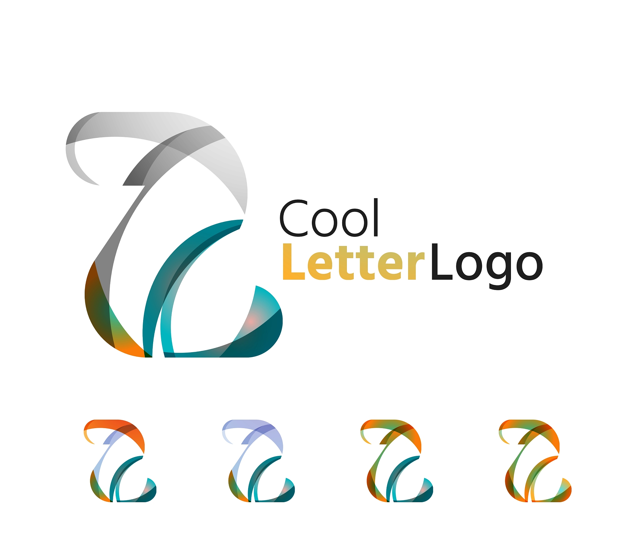 set of abstract z letter company logos business