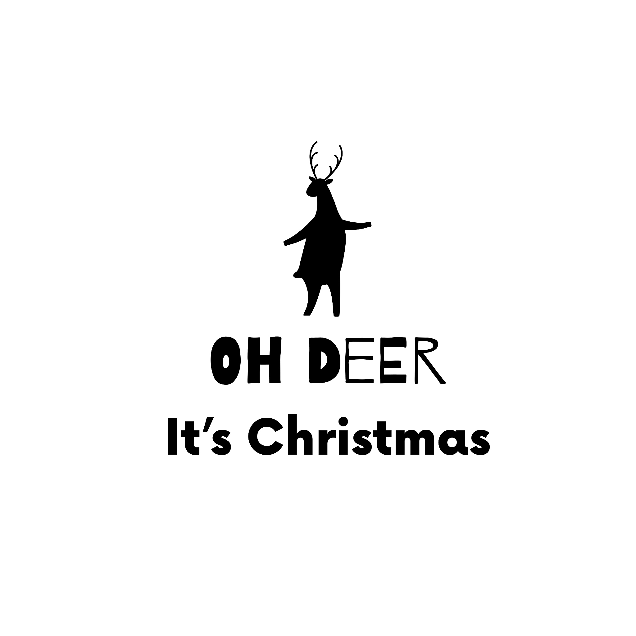 oh deer. merry christmas quote