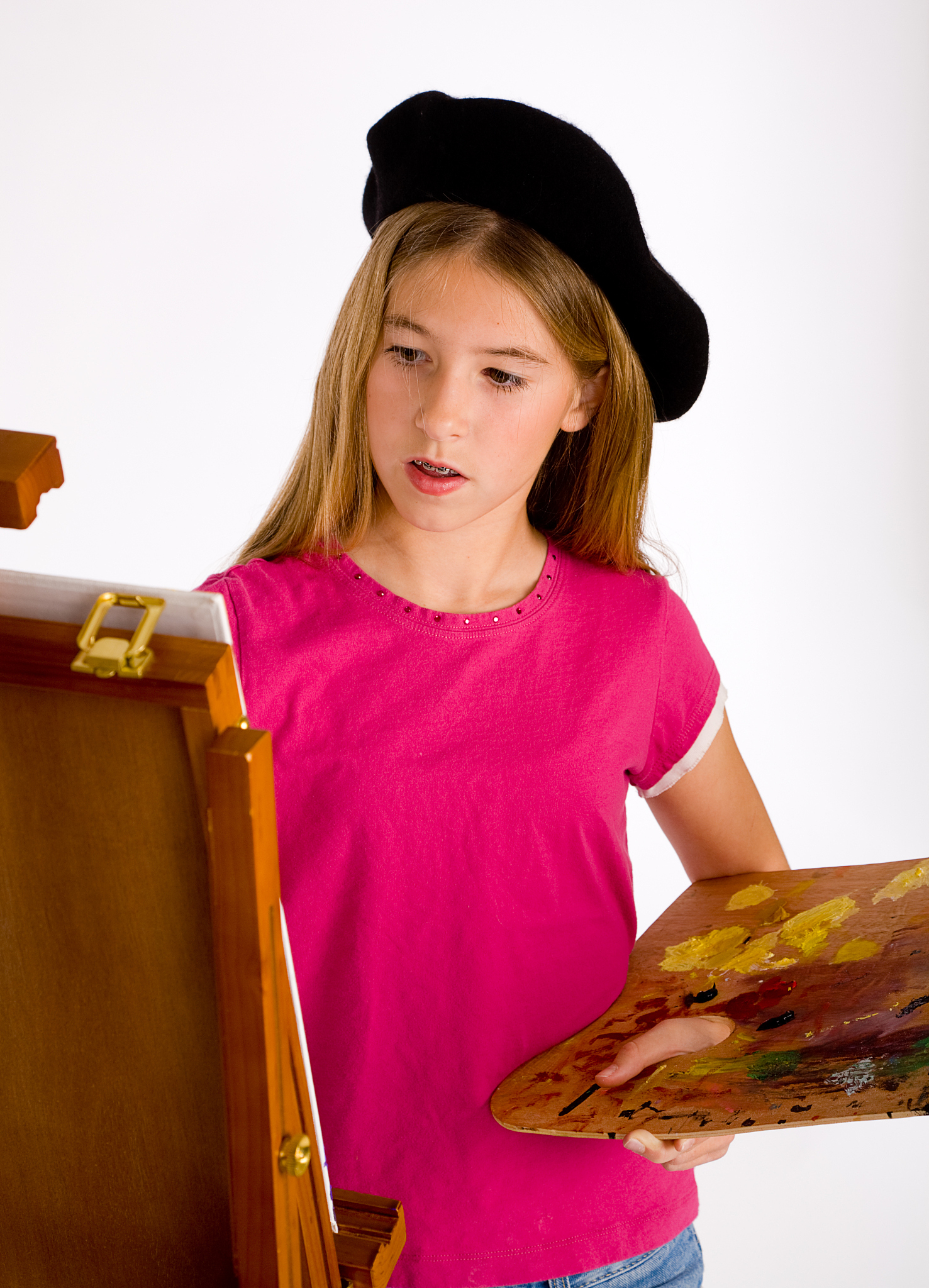 young girl artist series