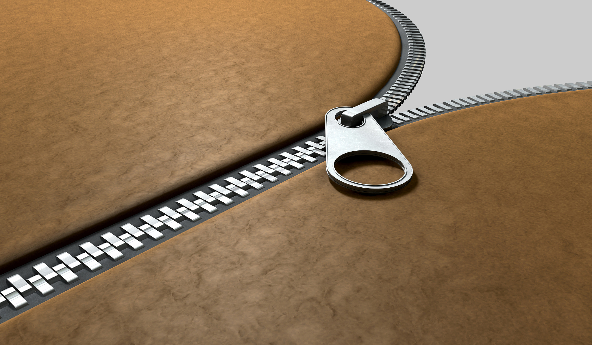 zipper three quarter perspective