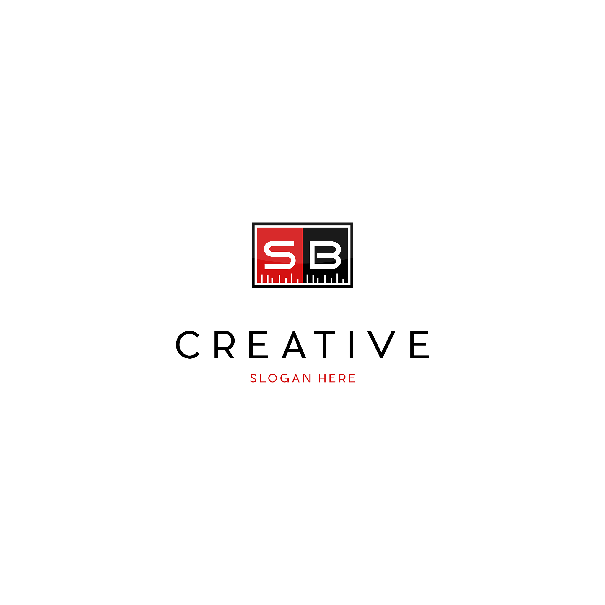 letter sb shared buster creative business logo