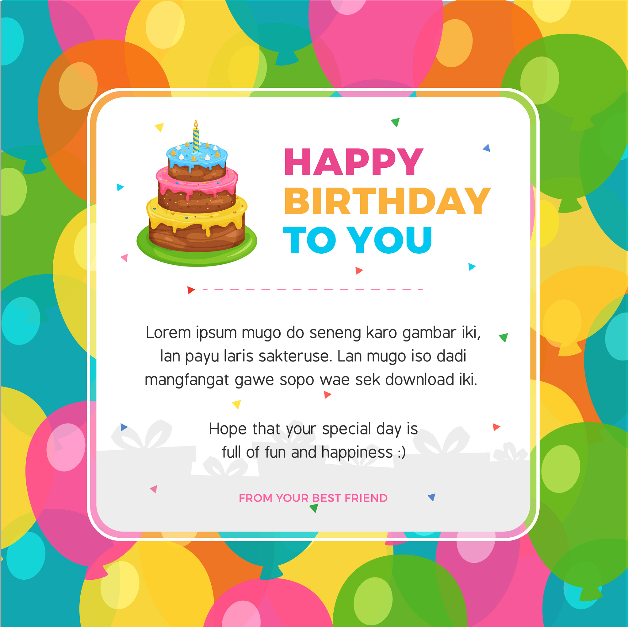 员工生日会通知 - 庆祝生日，表达感谢