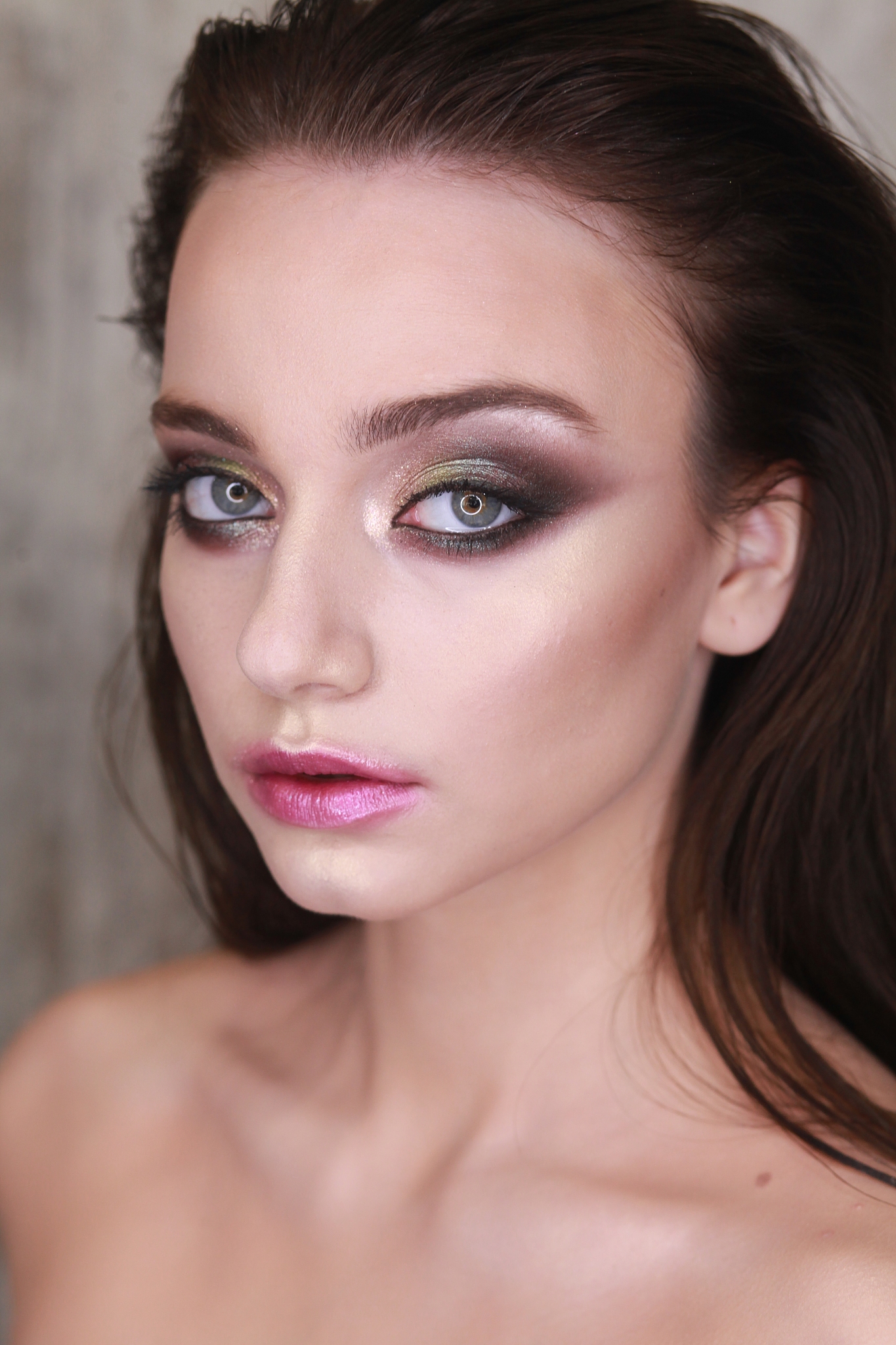 close-up portrait of beautiful woman