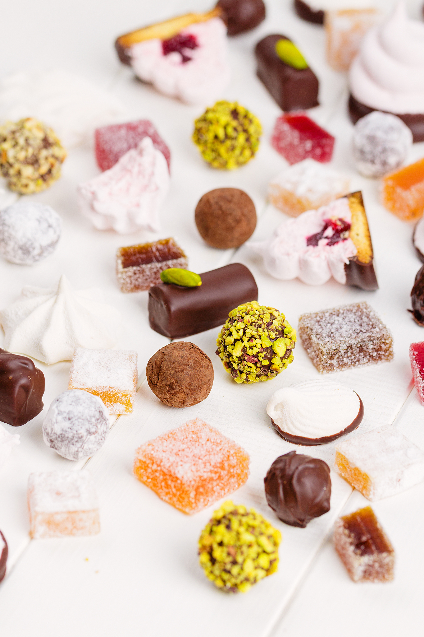 homemade confection assortment. selective focus