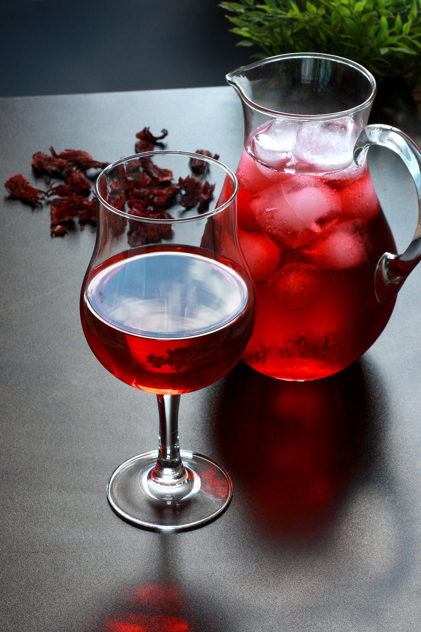 bebida hibiscus roselle drink