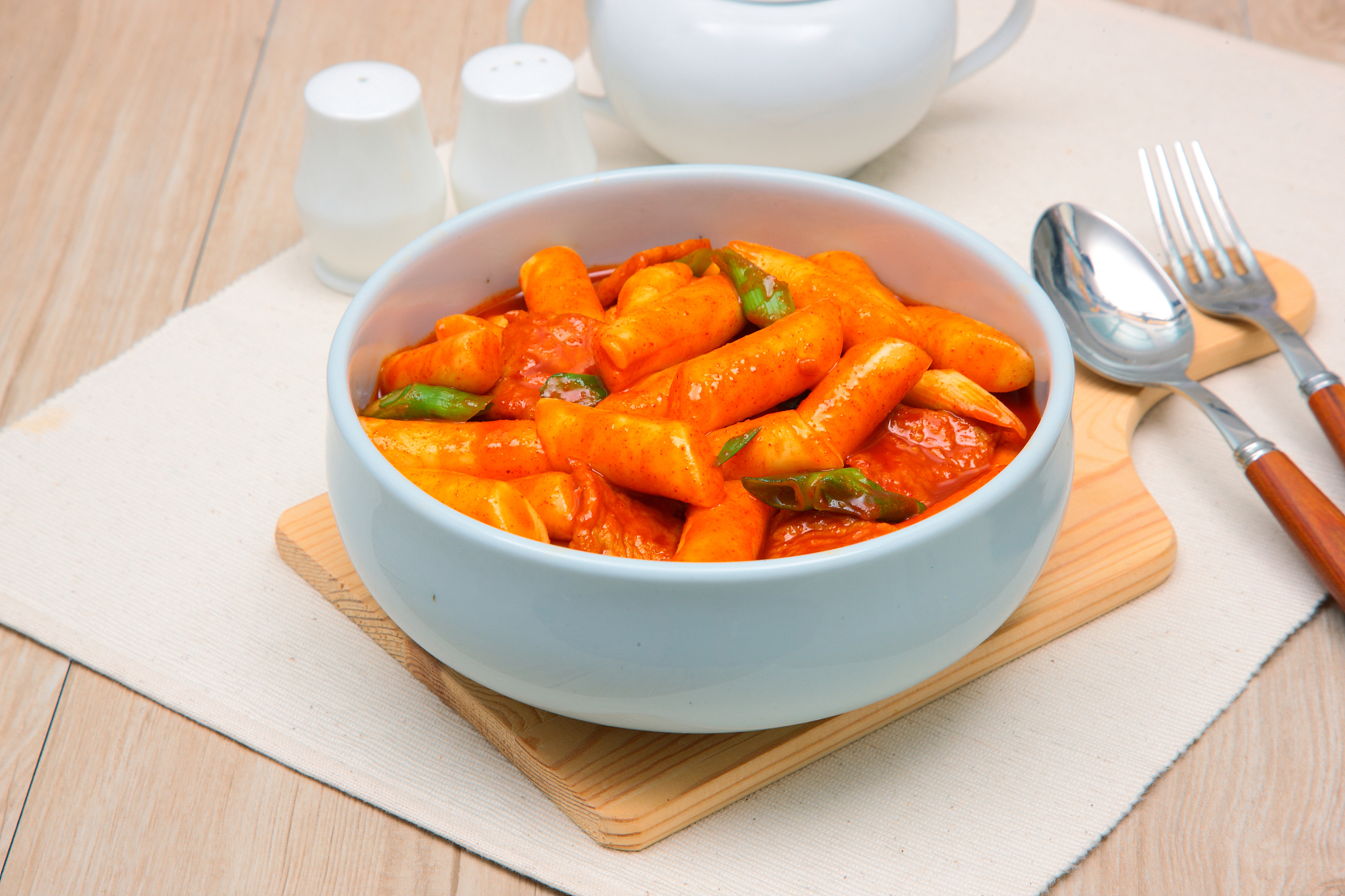 tteokbokki, korean spicy rice cake