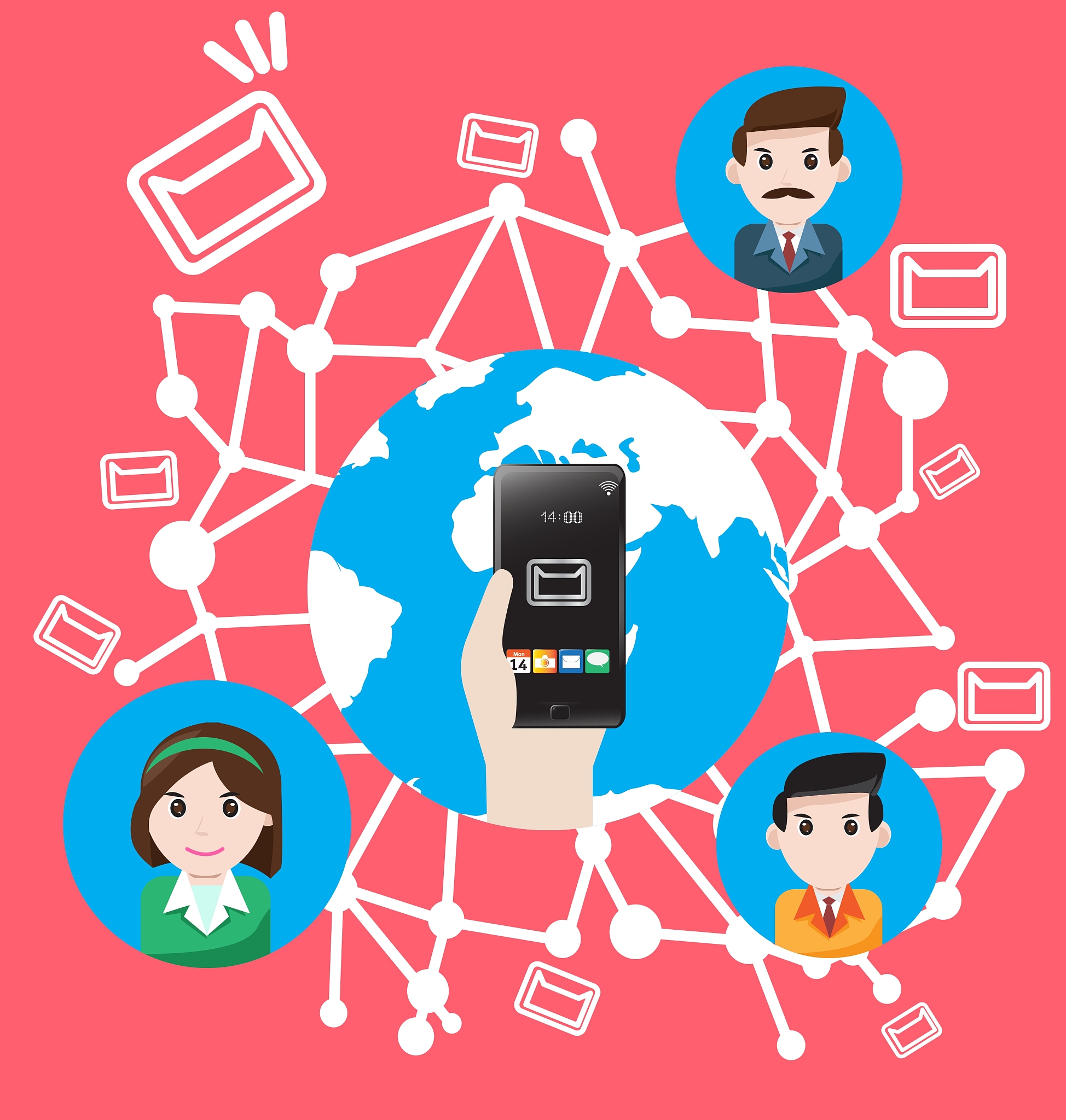smartphone send email the world marketing