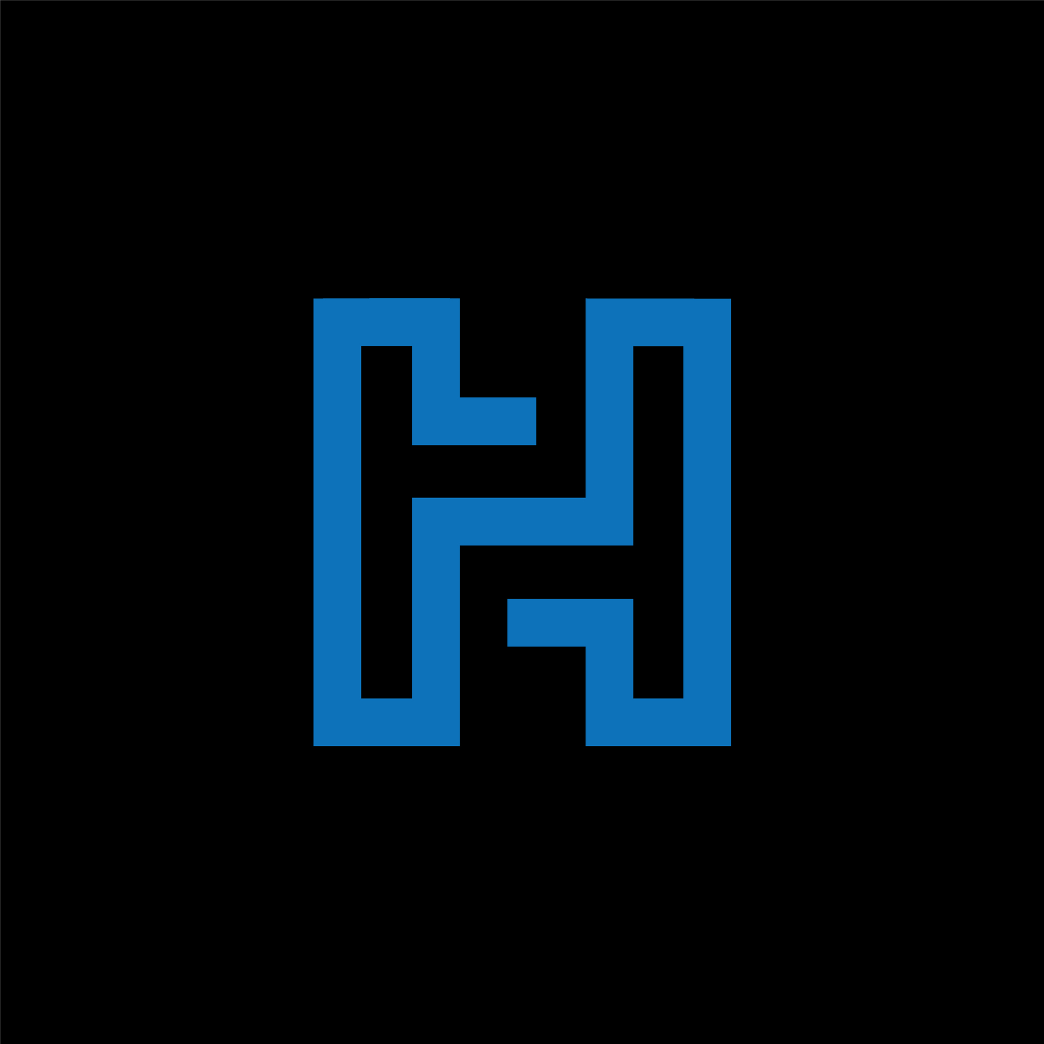 initial letter hh or h logo design template