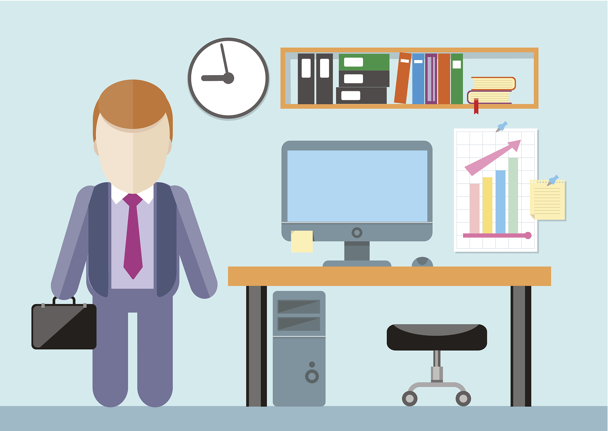 businessman standing in office