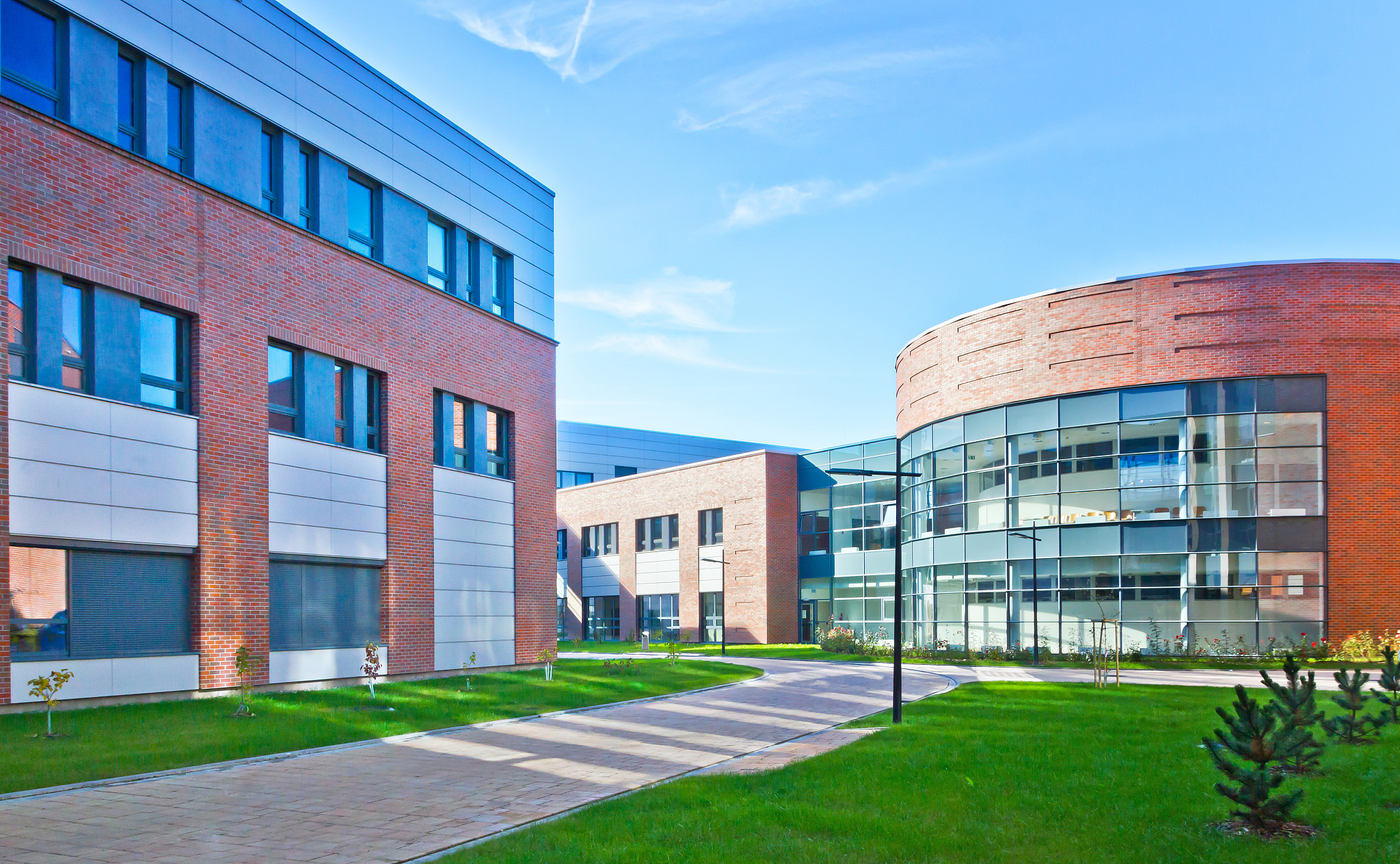 modern office buildings